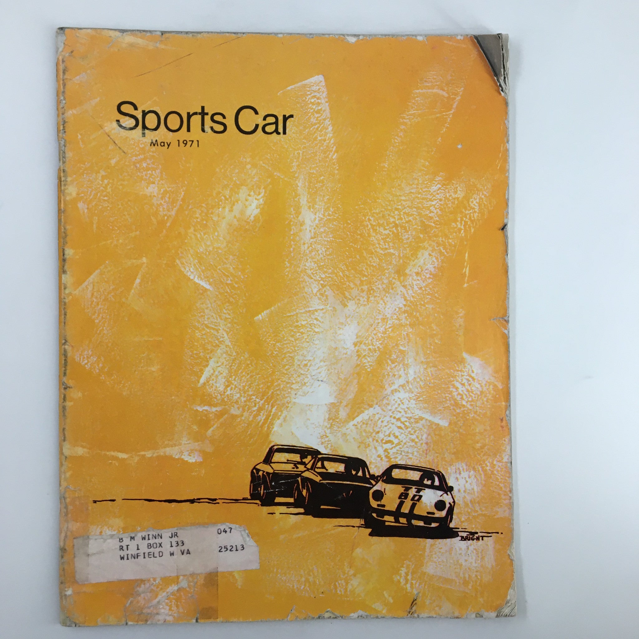 VTG Sports Car Magazine May 1971 Driver Gregg Young From His Burning Ferrari