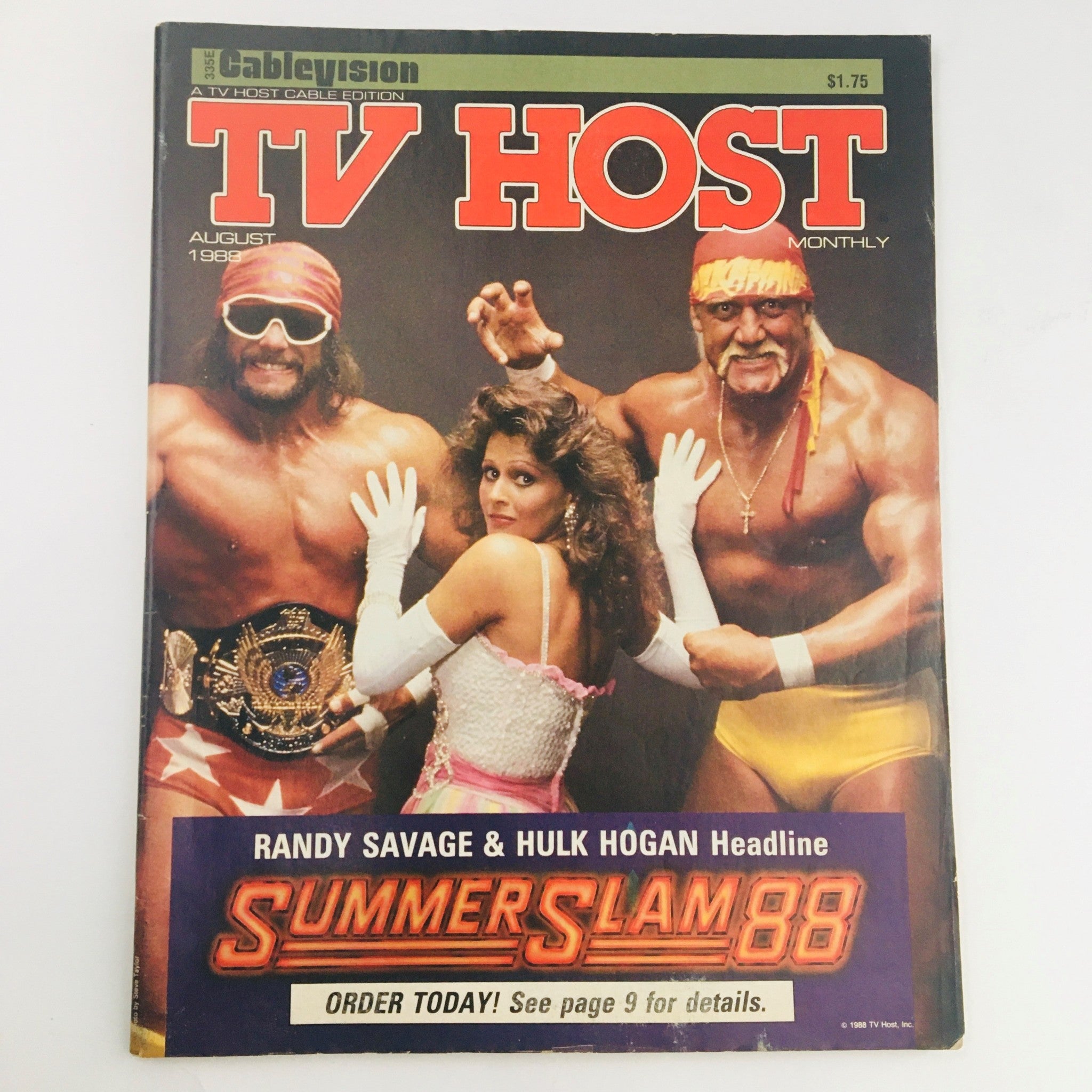 TV Host Magazine August 1988 Vol 8 #2 Hulk Hogan & Andre The Giant, No Label