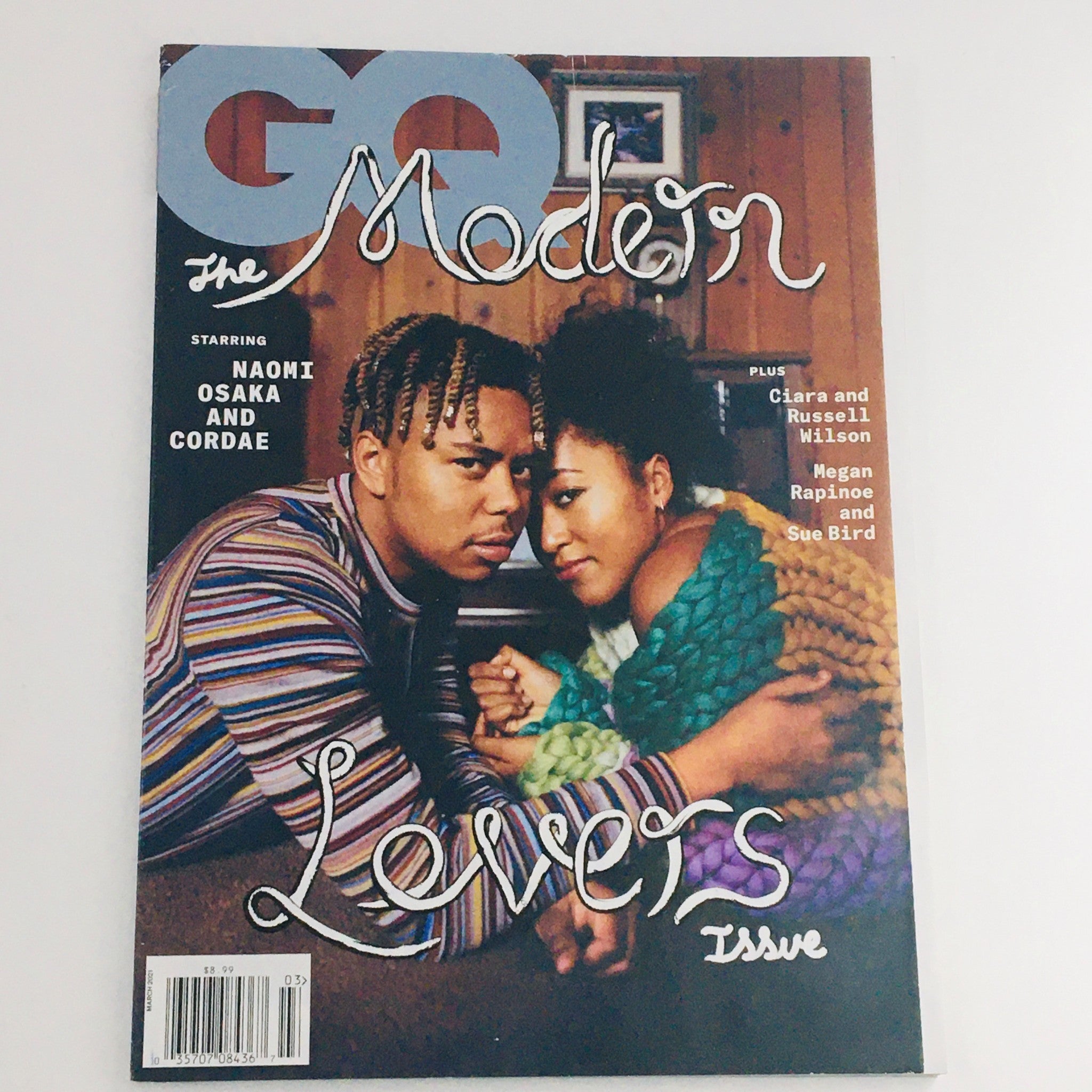 GQ The Modern Magazine March 2021 Naomi Osaka & Cordae Lovers Issue, No Label