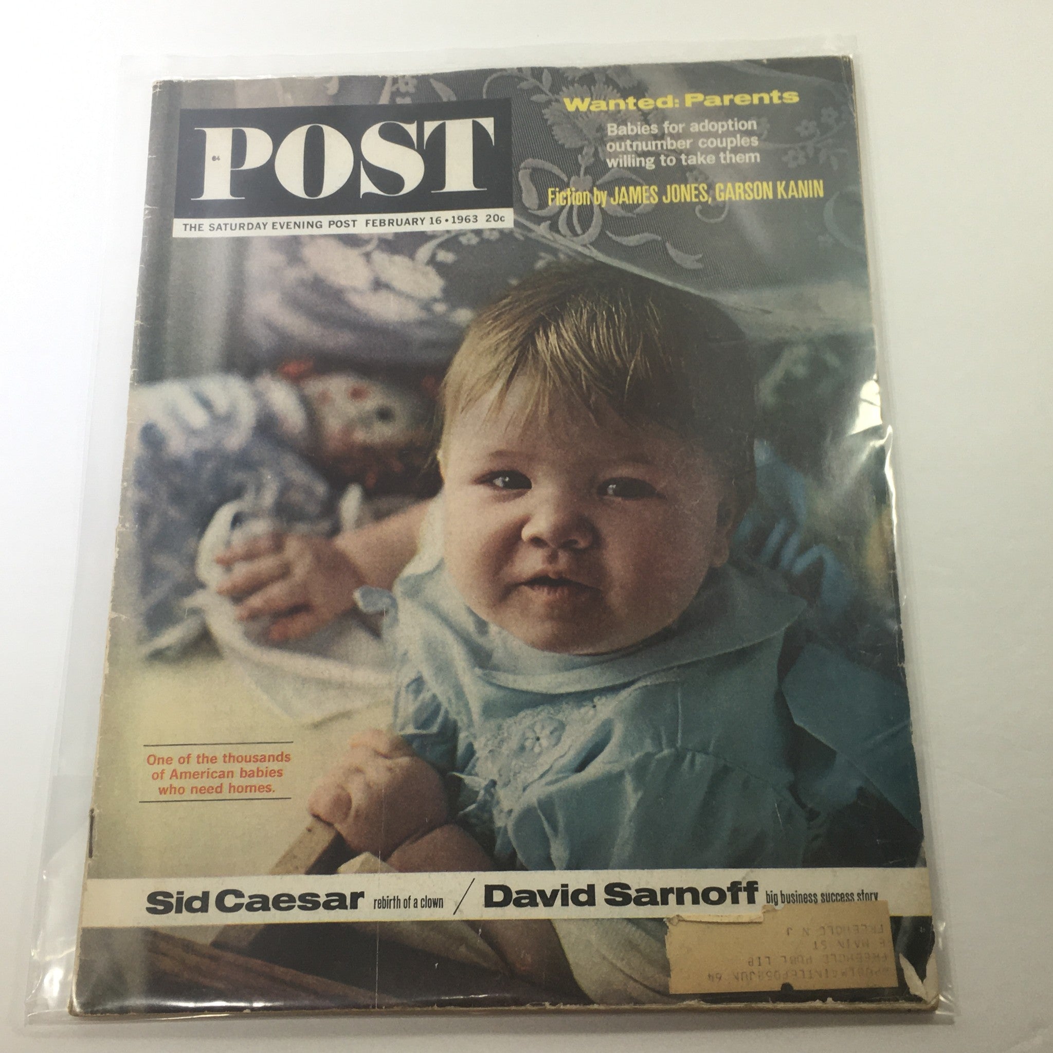 The Saturday Evening Post Magazine: February 16 1963 - Babies For Adoption