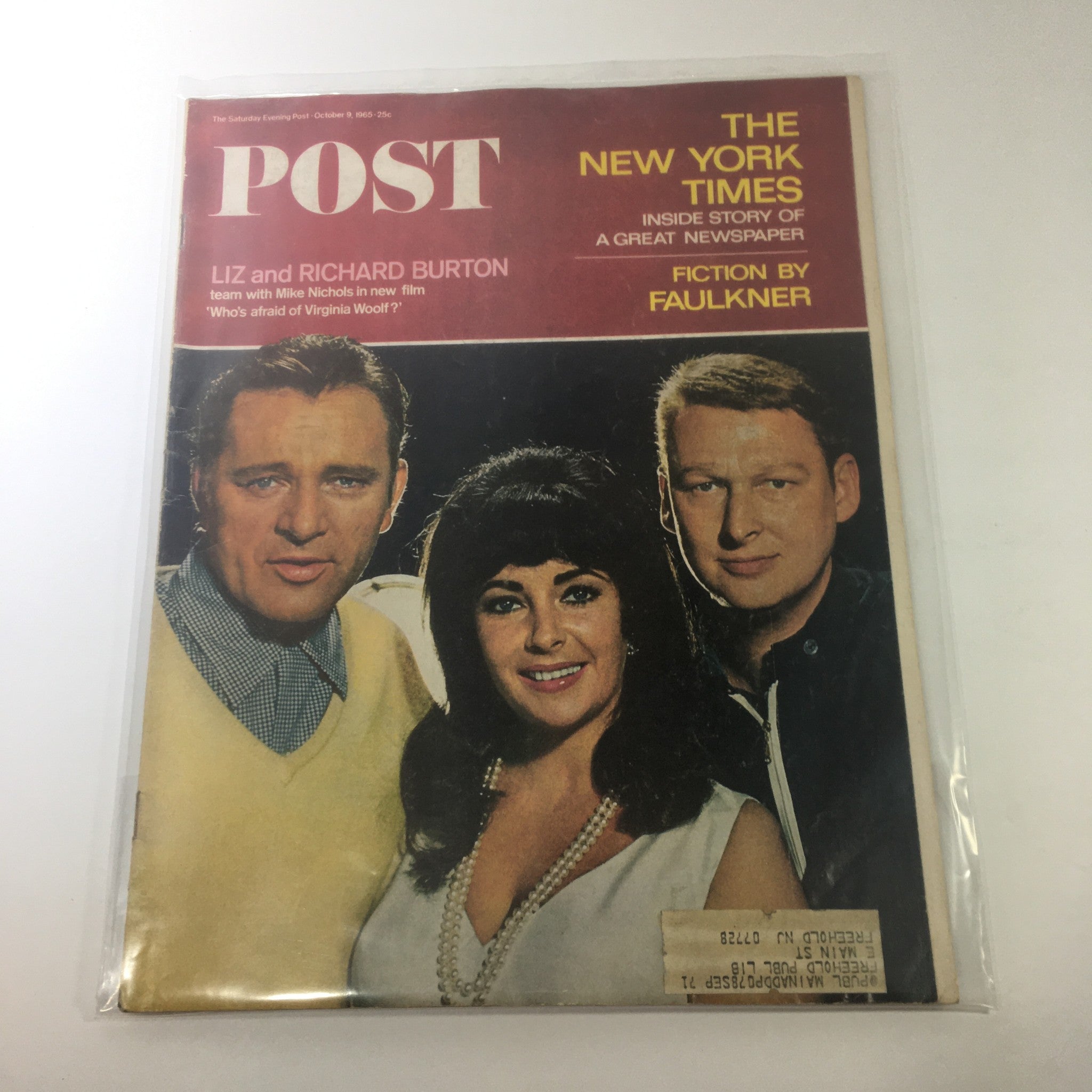 The Saturday Evening Post Magazine: October 9 1965 - Liz and Richard Burton