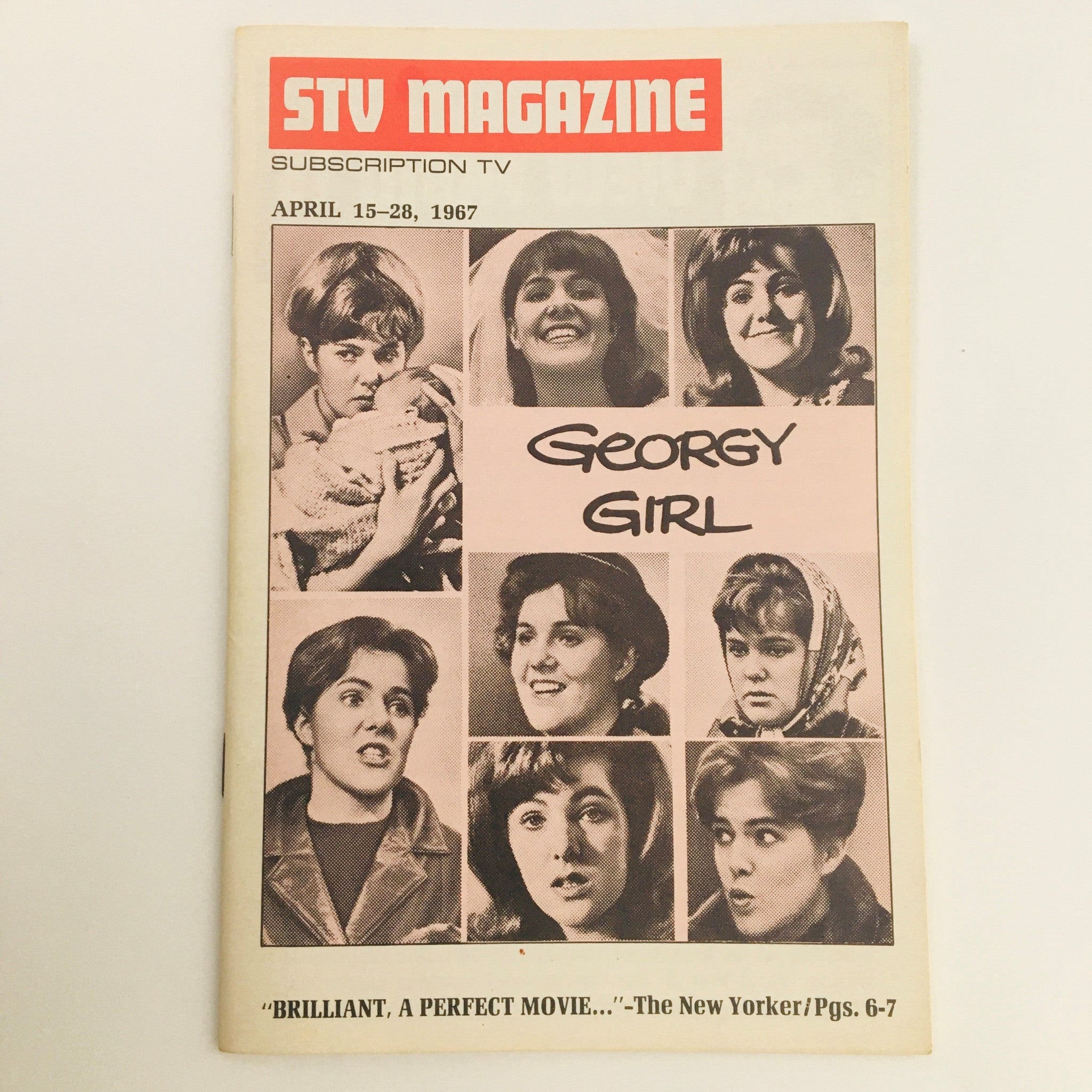 STV Magazine Subscription TV April 15-28 1967 Lynn Redgrave in Georgy Girl Film