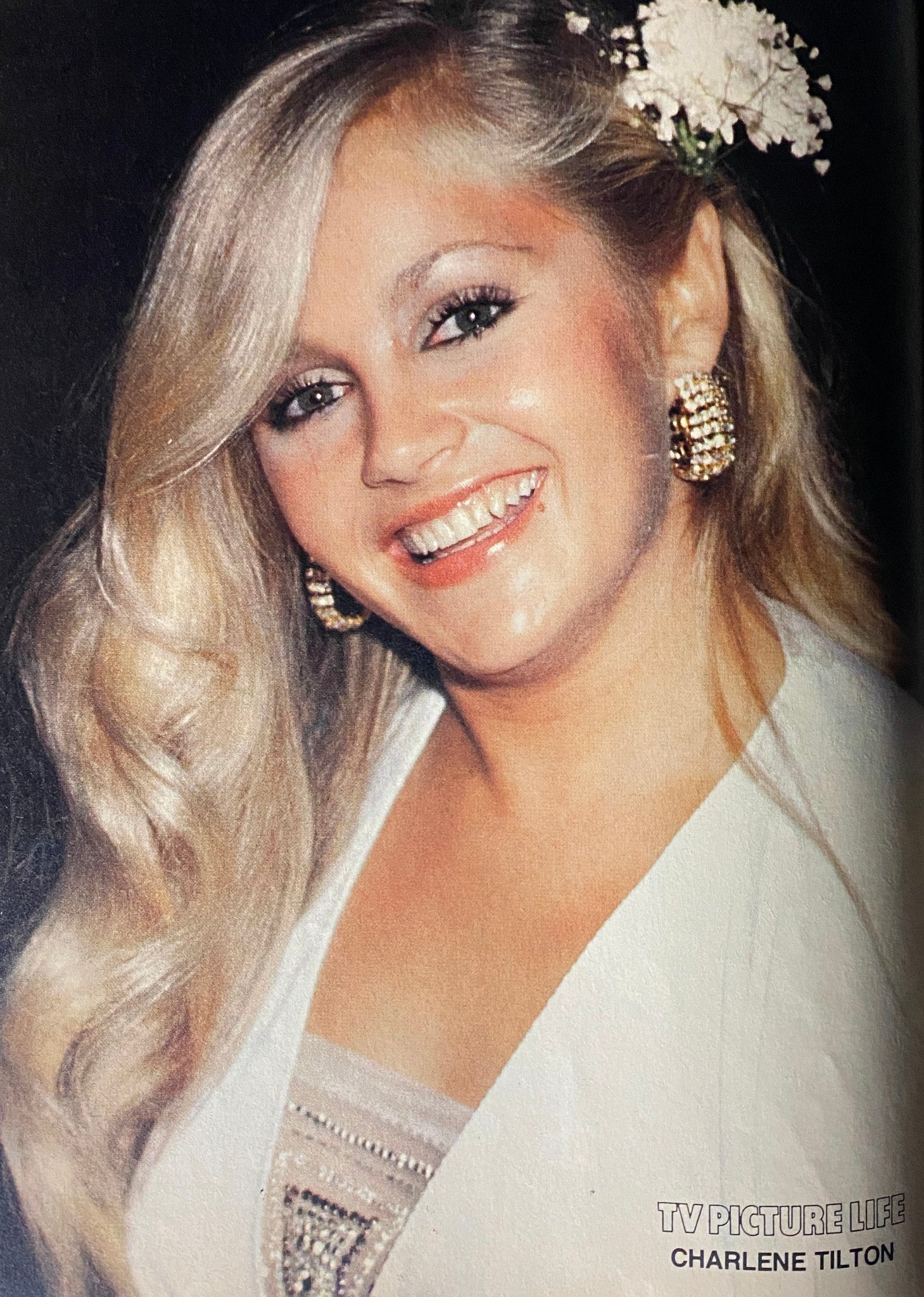 TV Picture Life Magazine June 1980 showcasing Charlene Tilton's cheerful portrait, reflecting the charm of 1980s television icons.