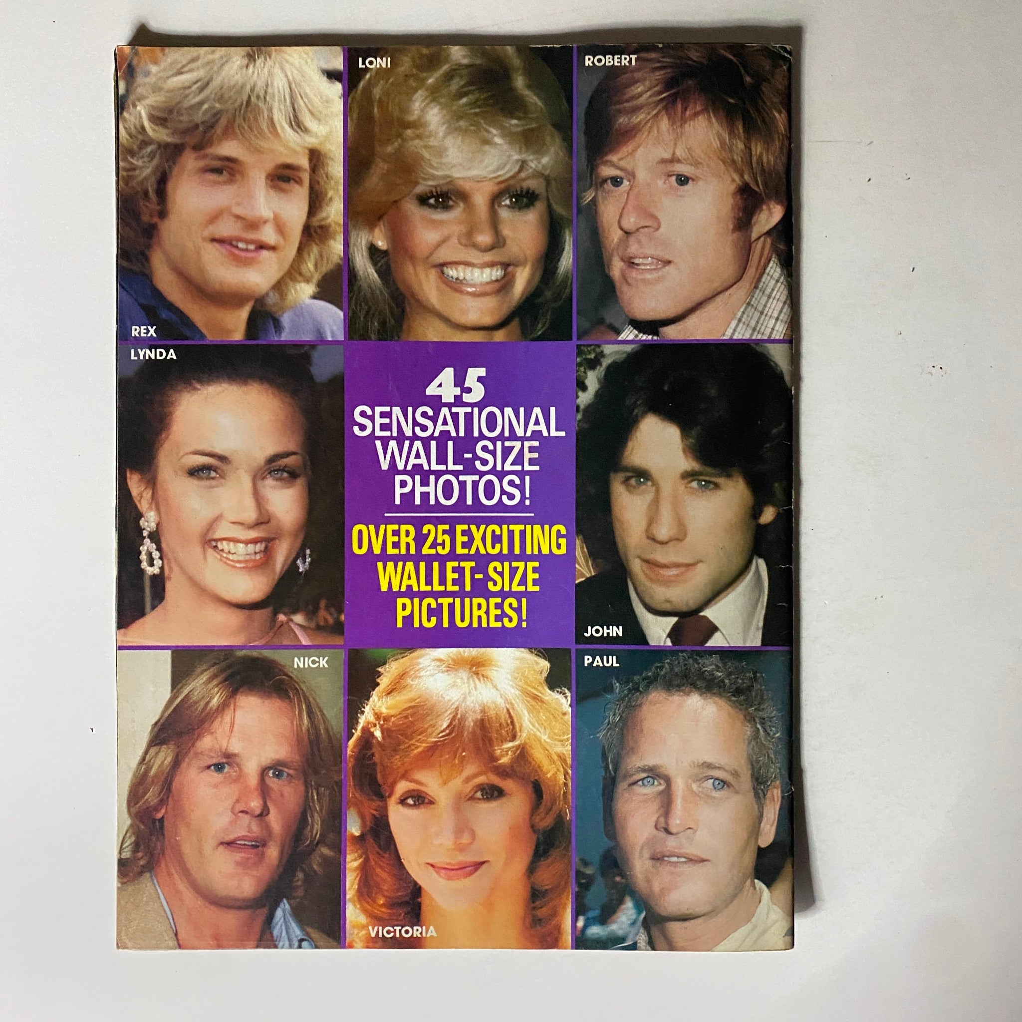 Cover of TV Picture Life Magazine from June 1980 featuring famous celebrities including John Travolta, Paul Newman, and Loni Anderson, with the headline highlighting '45 Sensational Wall-Size Photos' and 'Over 25 Exciting Wallet-Size Pictures'.