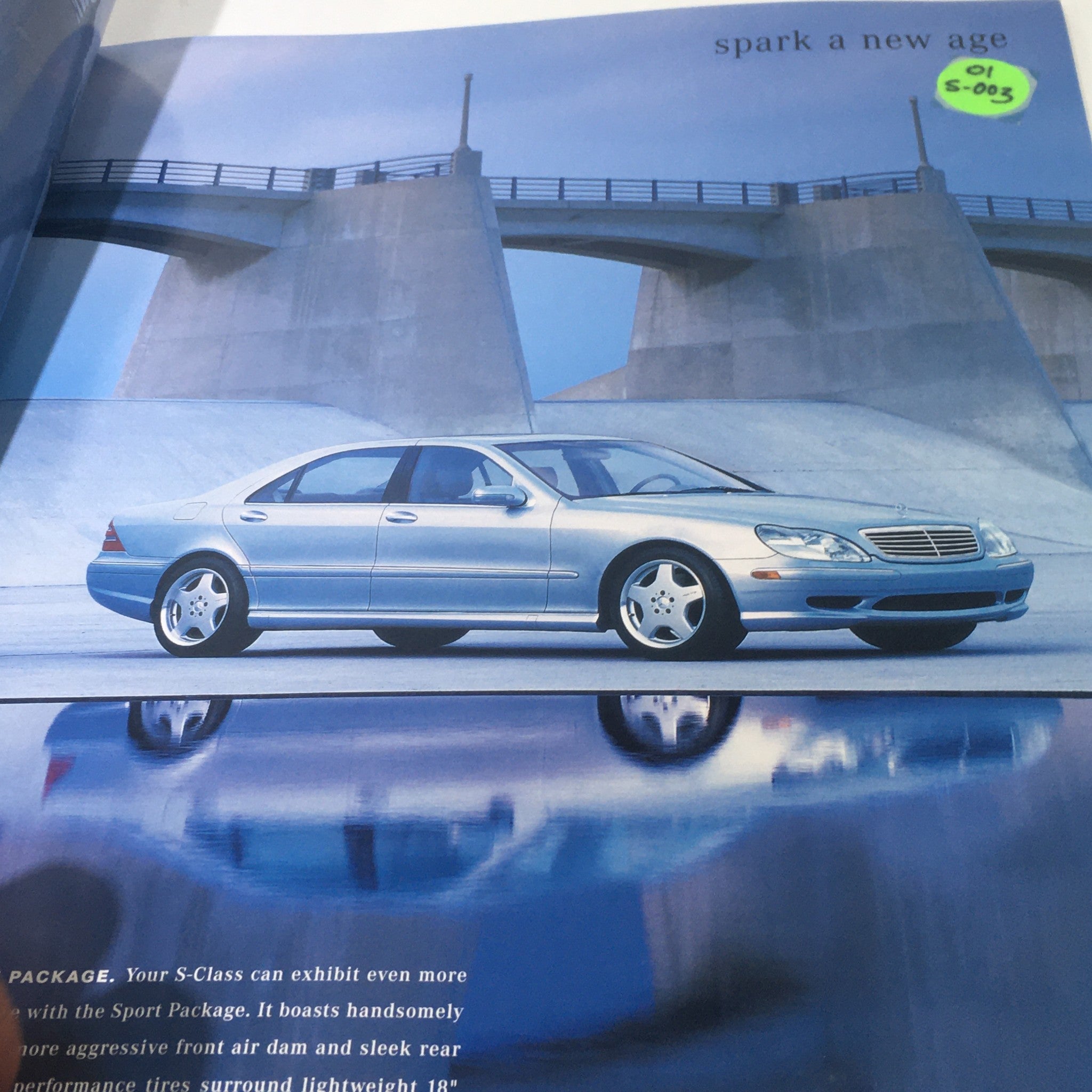 2001 Mercedes-Benz S-Class Dealership Car Auto Brochure Catalog