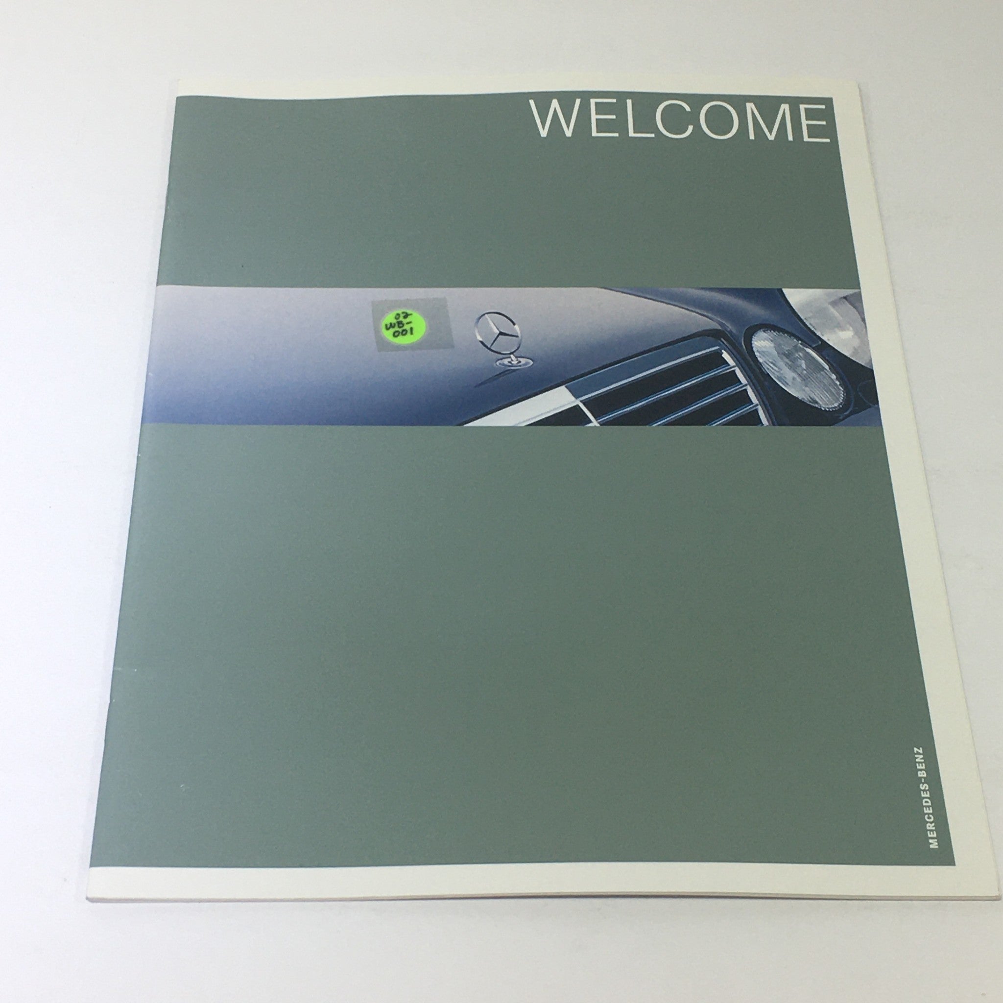 2001 Mercedes-Benz E-Class Dealership Car Auto Brochure Catalog cover with sticker reading 'good used'.