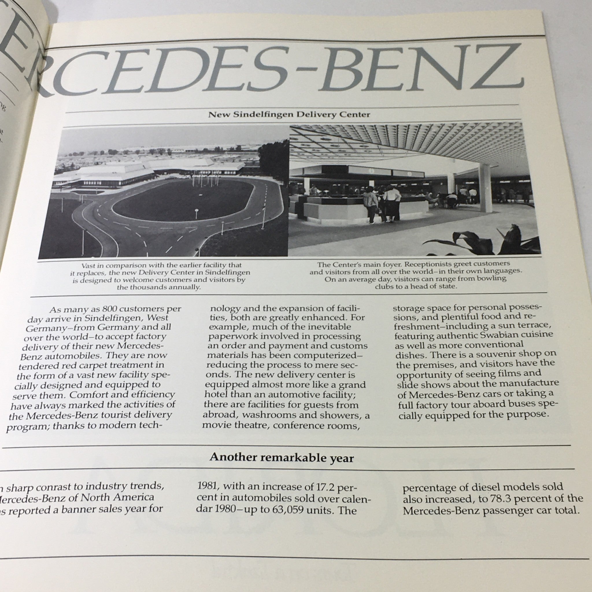 1982 Mercedes-Benz Volume V Dealership Car Auto Brochure Catalog