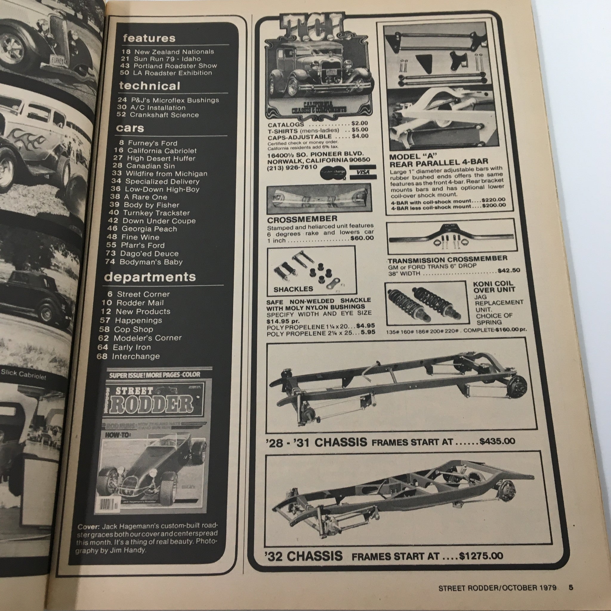 VTG Street Rodder Magazine October 1979 Jack Hagemann's Roadster No Label