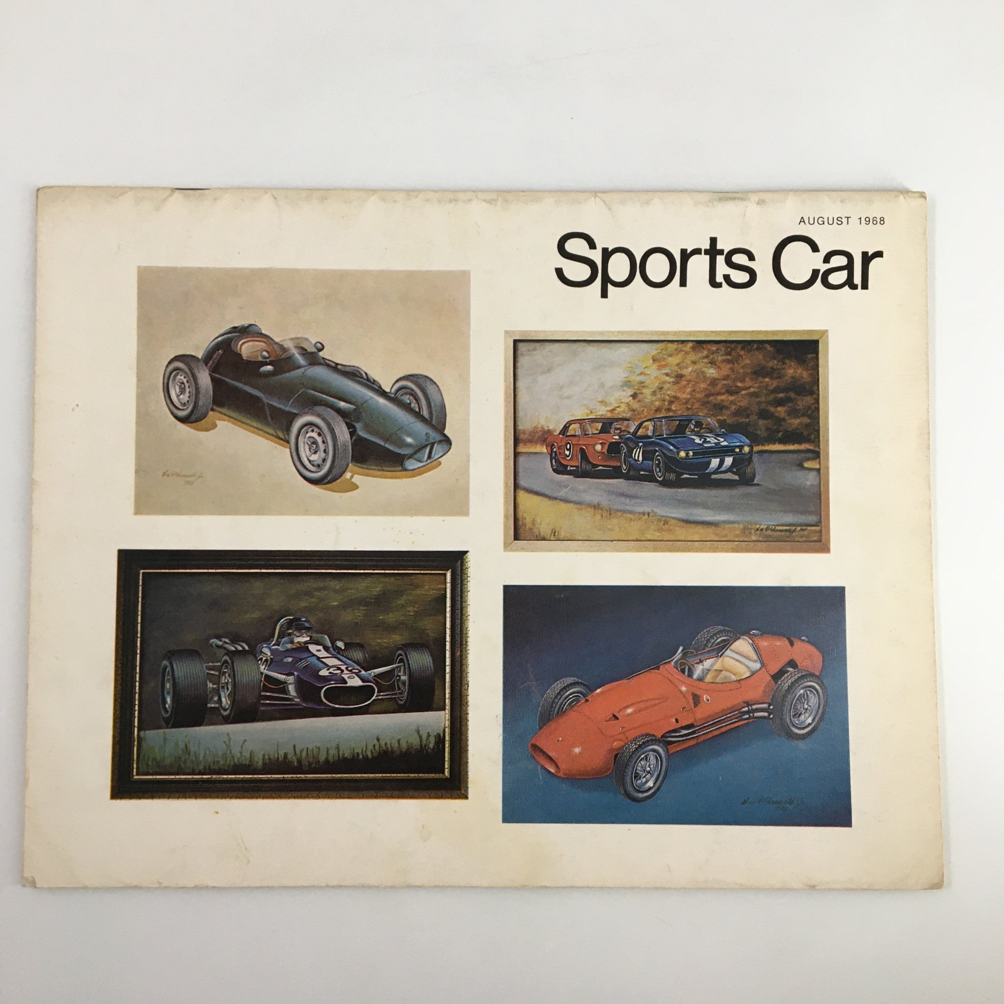 VTG Sports Car Magazine August 1968 Kansas Region Race Exhibit No Label