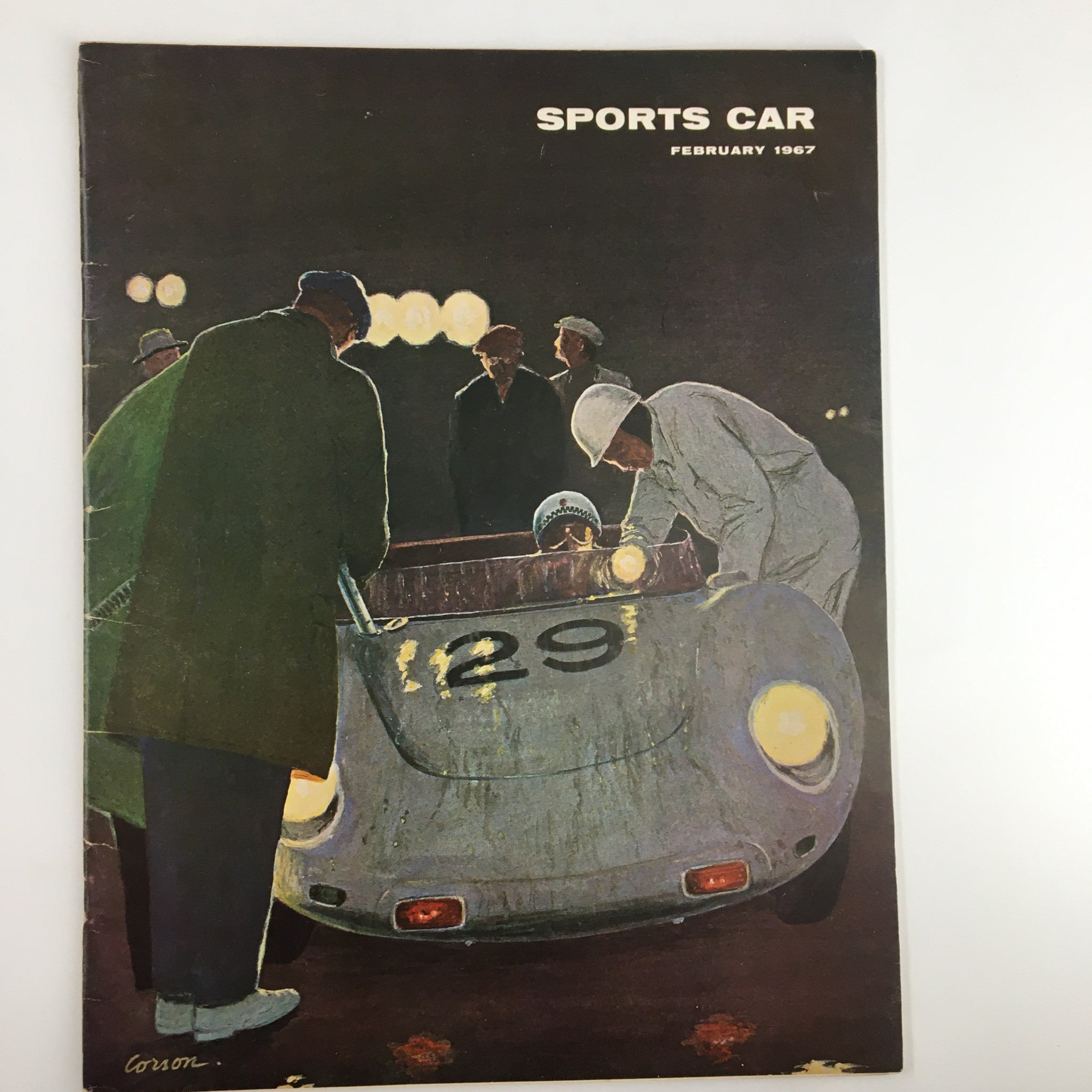 VTG Sports Car Magazine February 1967 Dick Carson in 1958 Le Mans Race No Label