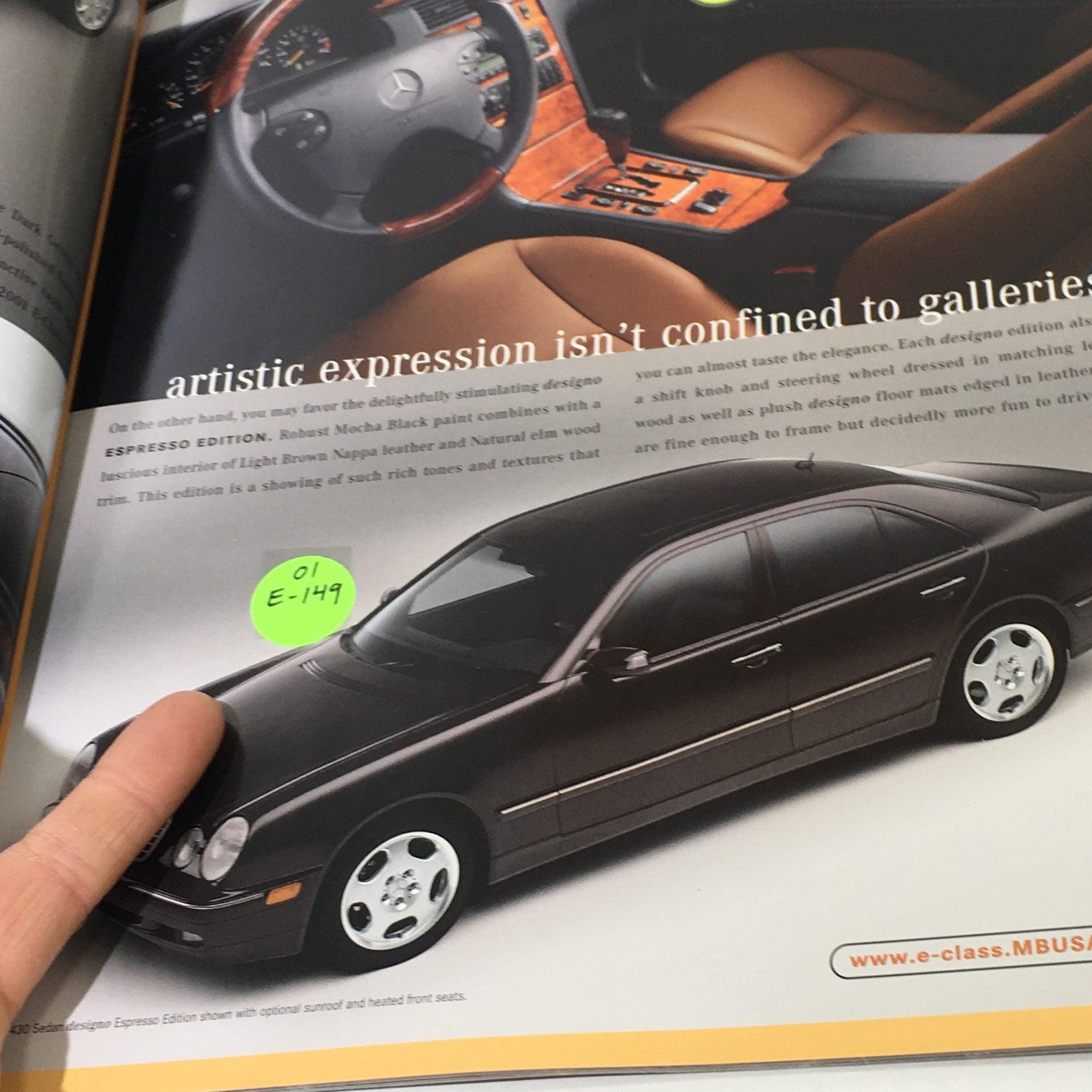 2001 Mercedes-Benz E Class Coupe Dealership Car Auto Brochure Catalog