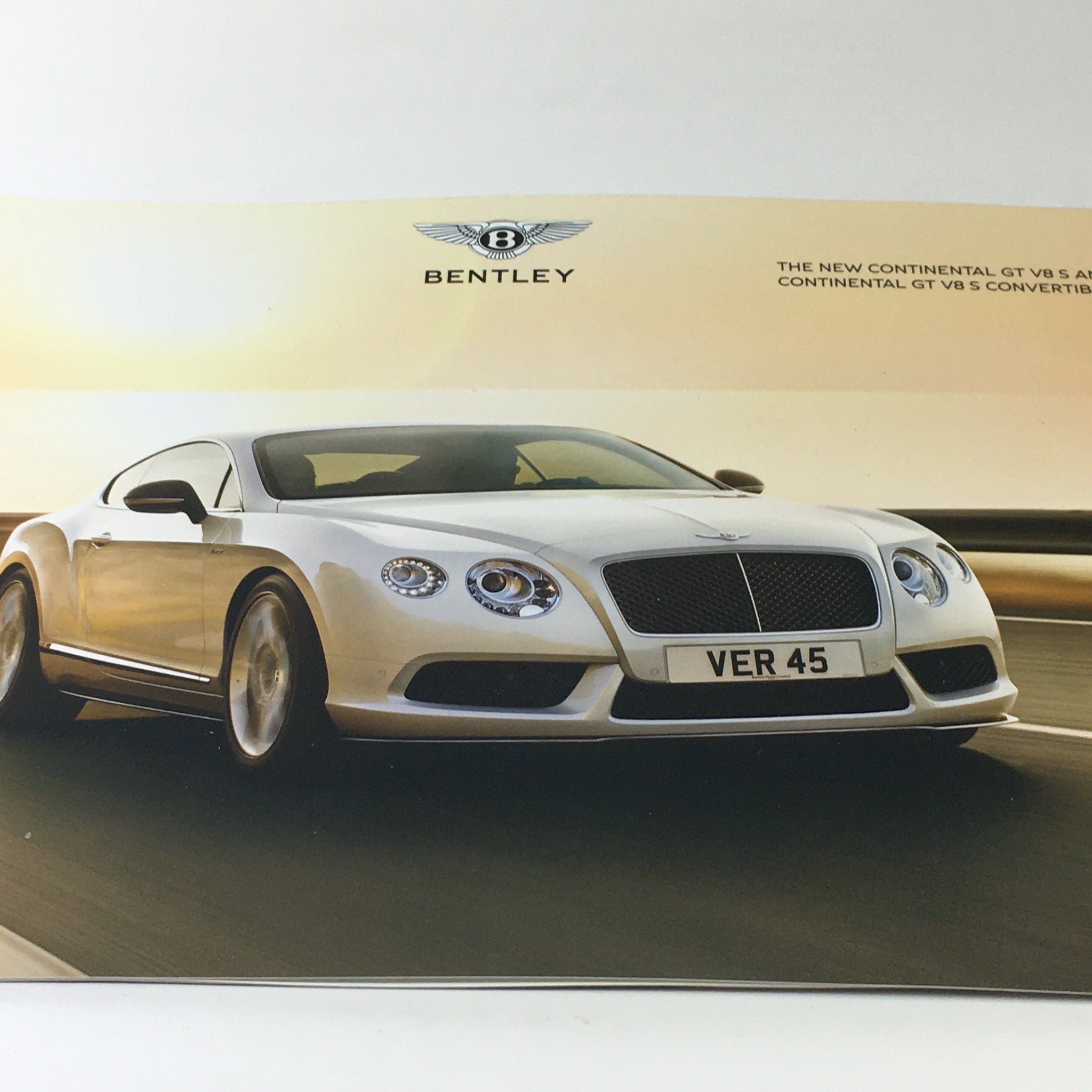 2013 Bentley Continental GT V8 S Dealership Car Auto Brochure Catalog