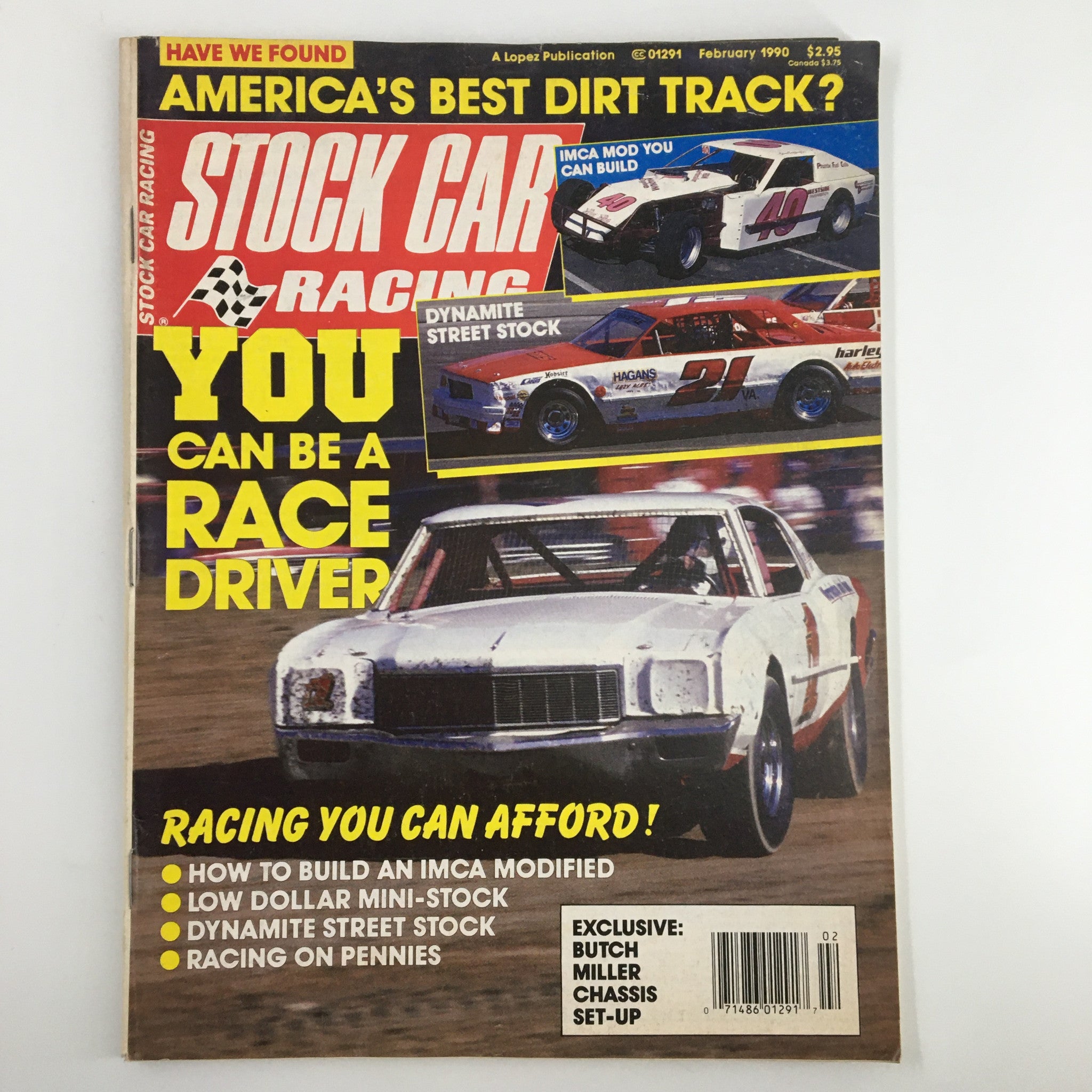 Stock Car Racing Magazine February 1990 Jim Doffing's IMCA Car No Label