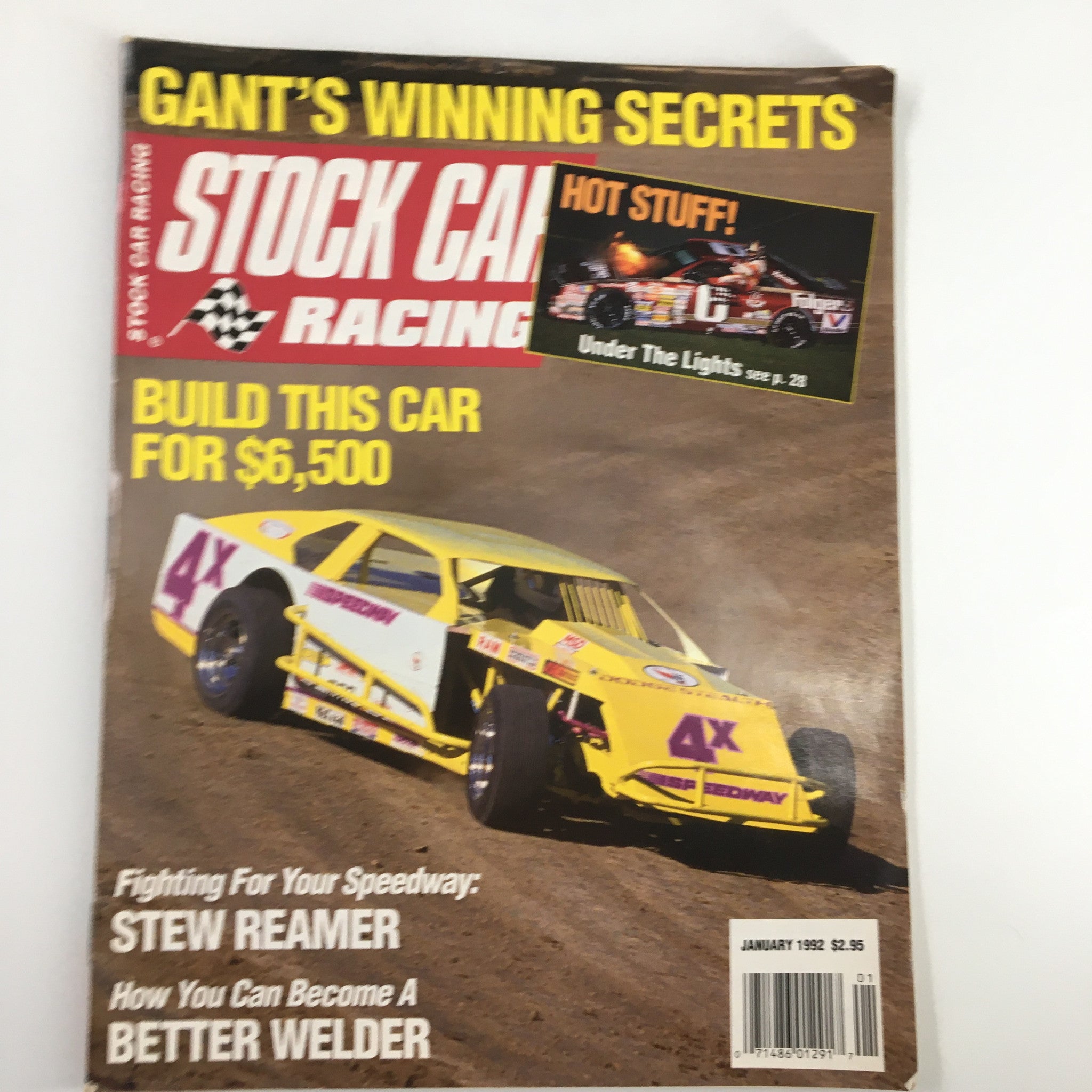 Stock Car Racing Magazine January 1992 Rusty Glosser IMCA Kit Car No Label