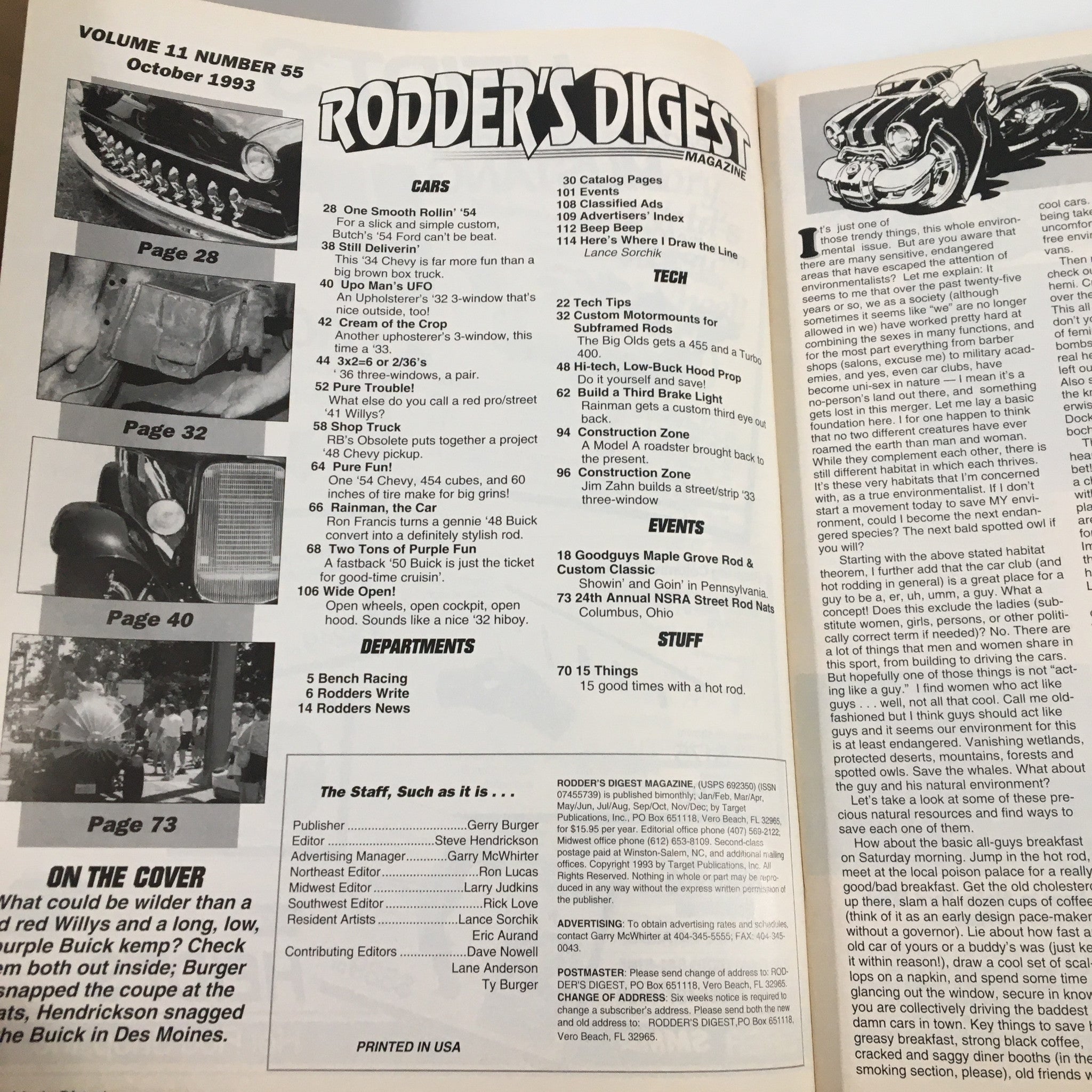 Rodder's Digest Magazine October 1993 Gary Mathern's '50 Buick No Label