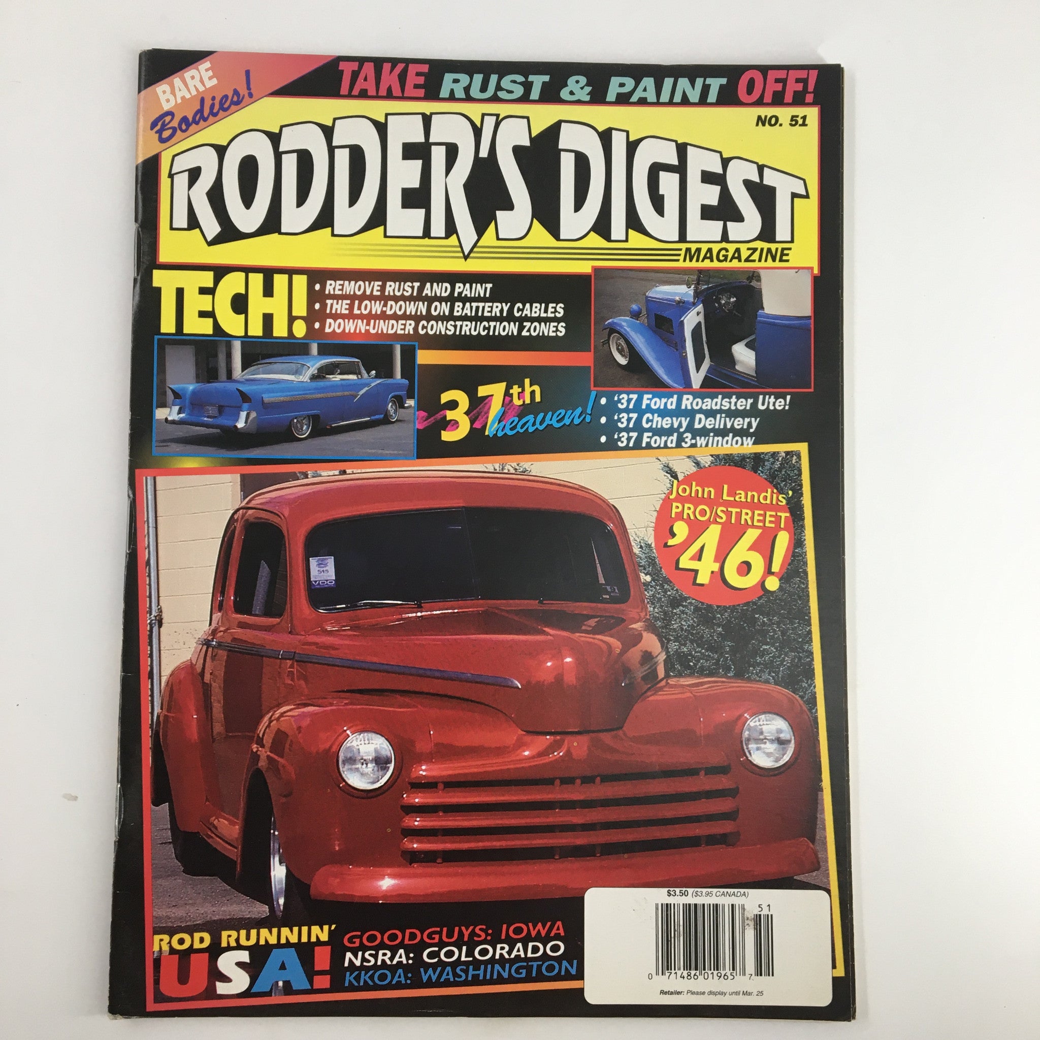 Rodder's Digest Magazine February 1993 The Low-Down Battery Cables No Label