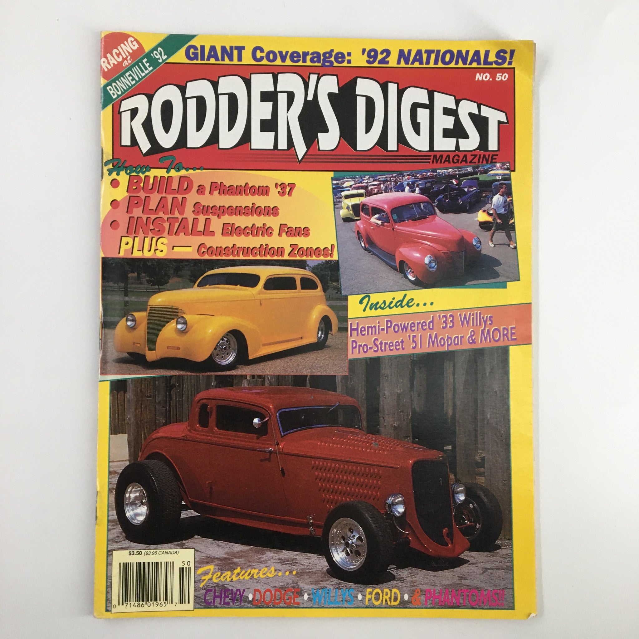 Rodder's Digest Magazine December 1992 Eric Salley's '37 Ford Phantom No Label