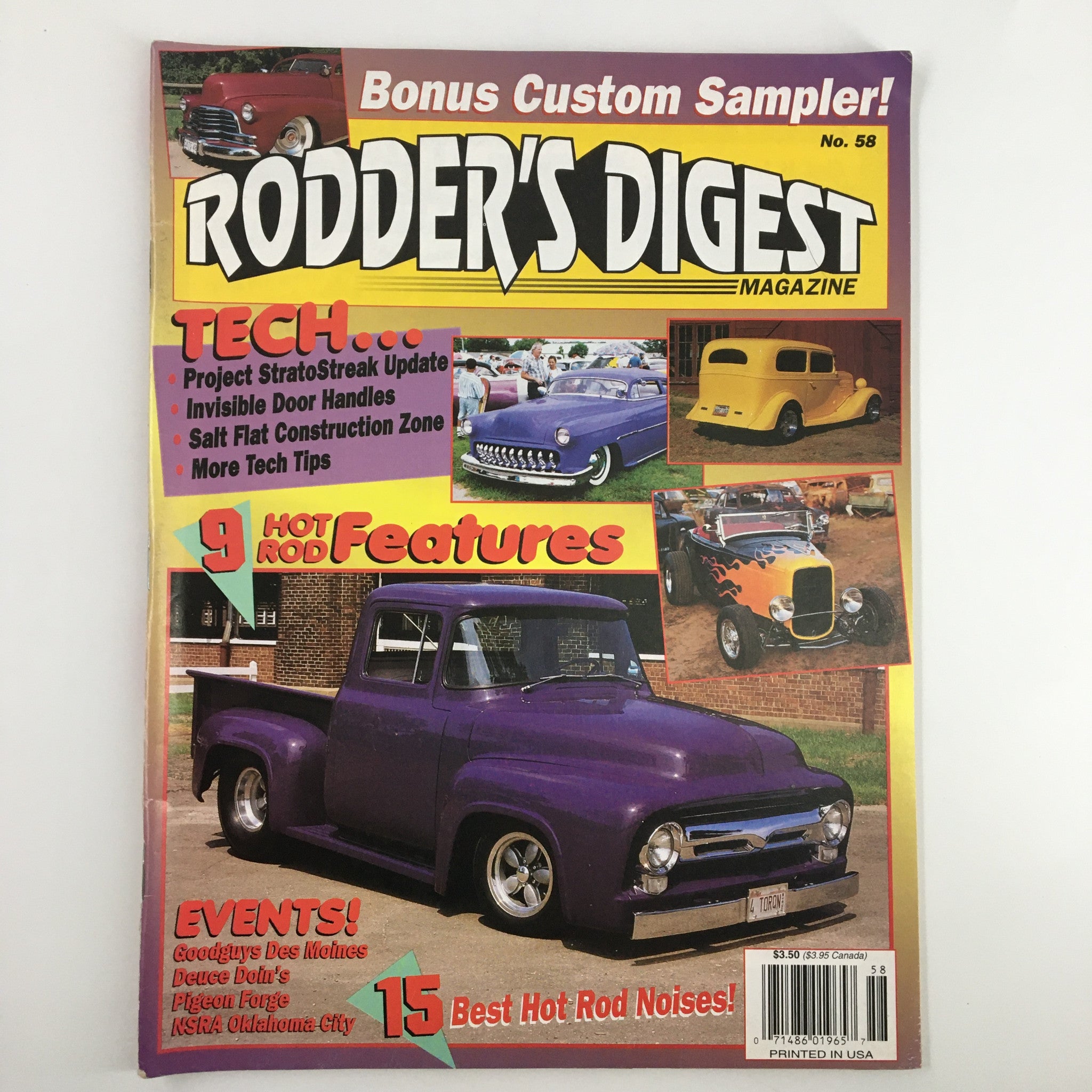 Rodder's Digest Magazine April 1994 Jerry Hagen's First F-100 Cover No Label