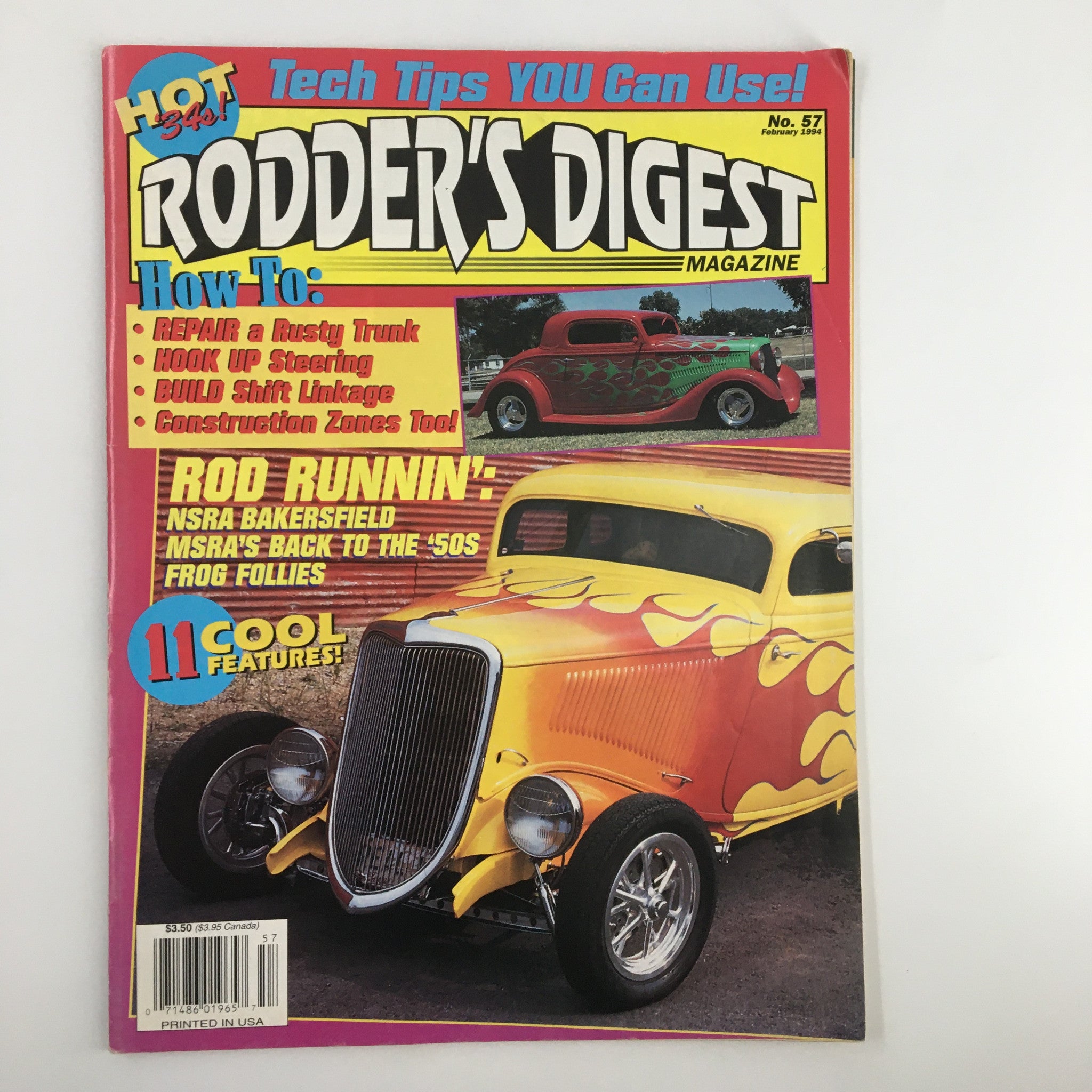 Rodder's Digest Magazine February 1994 MSRA's Back To The 50's Follies No Label