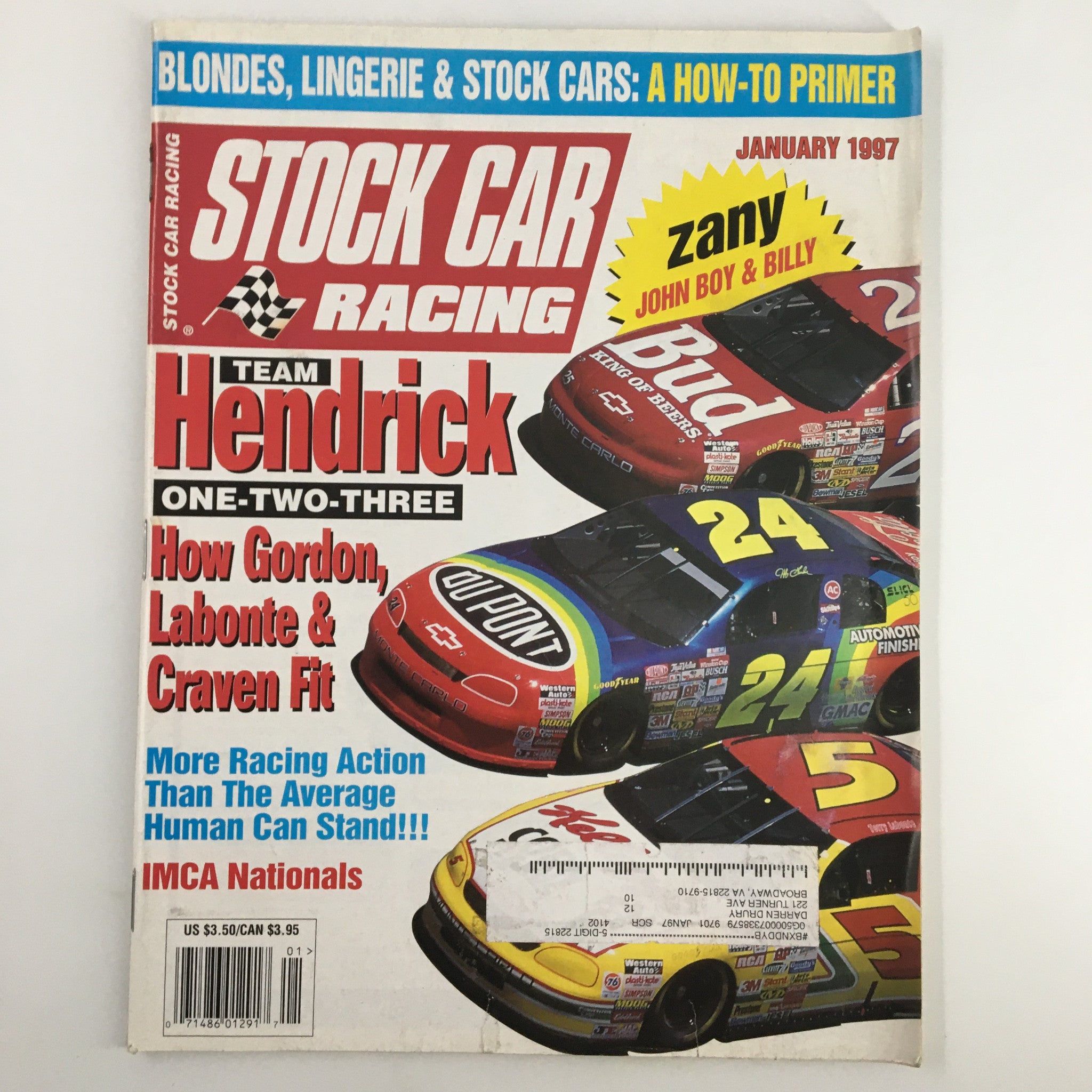 Stock Car Racing Magazine January 1997 Hendrick Championship Contenders