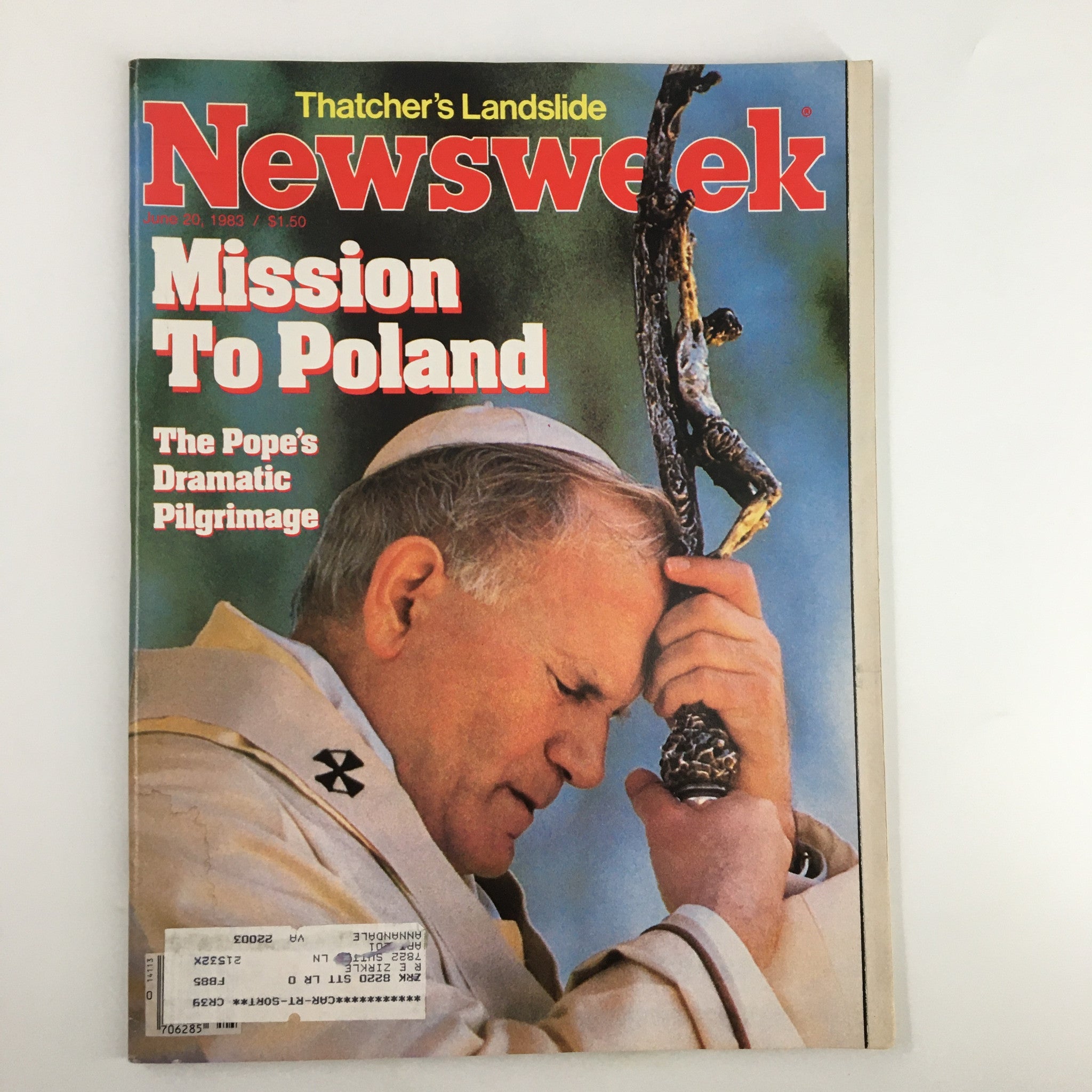 VTG Newsweek Magazine June 20 1983 The Pope's Dramatic Pilgrimage in Poland