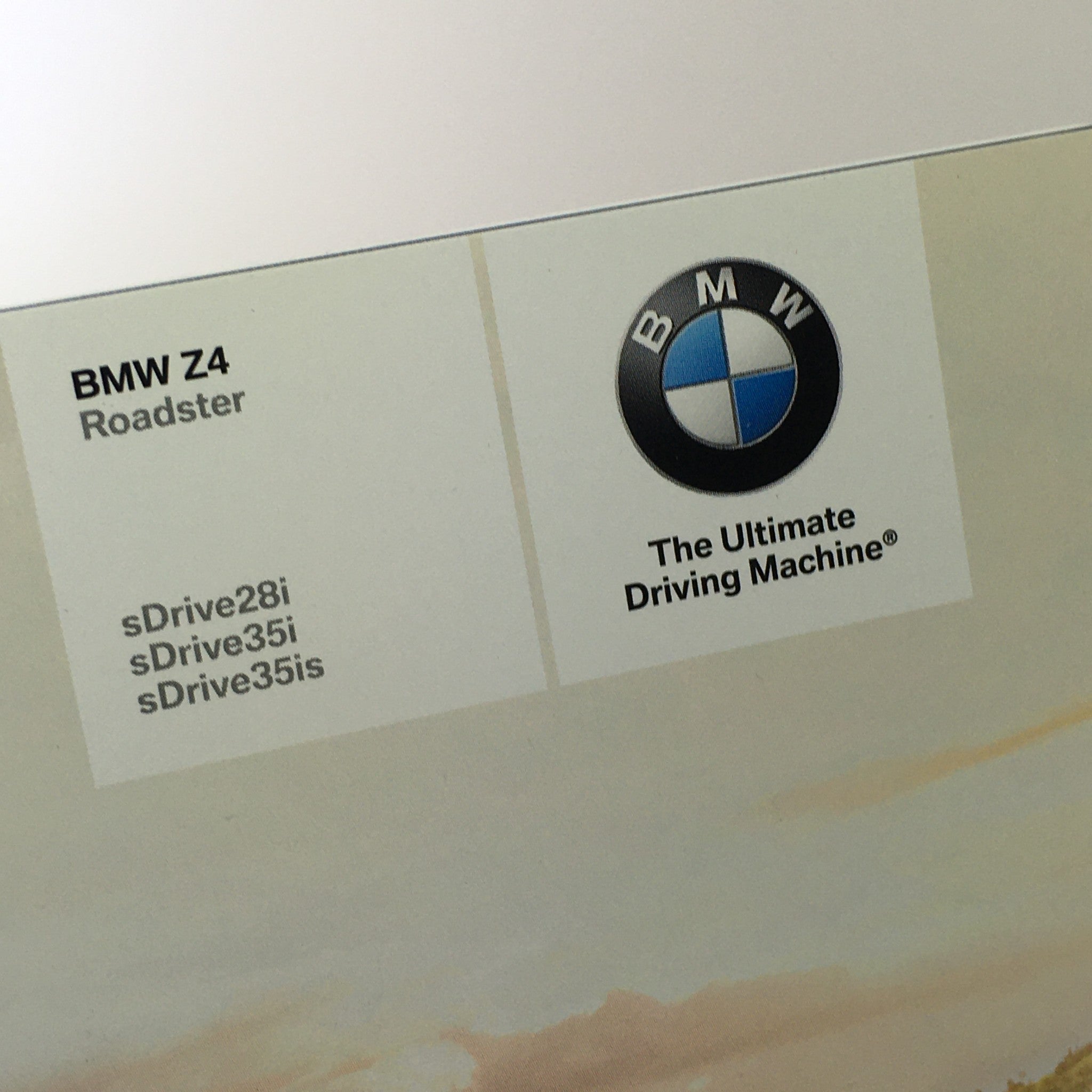 2014 BMW Z4 Roadster Dealership Car Auto Brochure Catalog