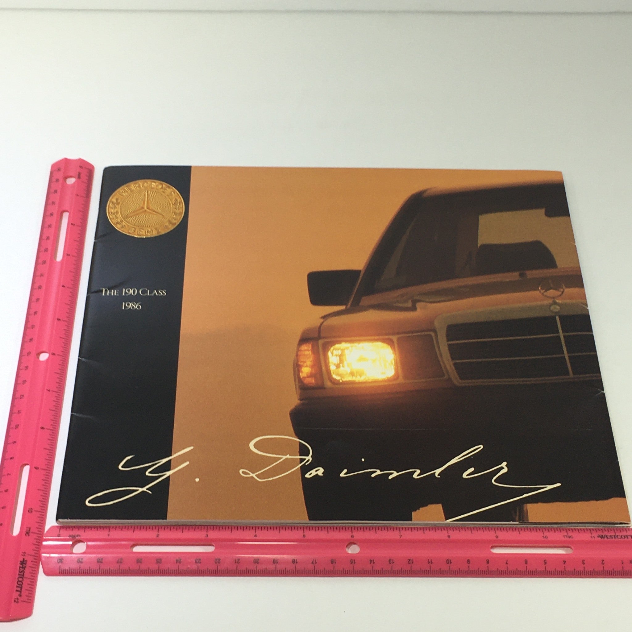 1986 Mercedes-Benz 190-Class Dealership Car Auto Brochure Catalog