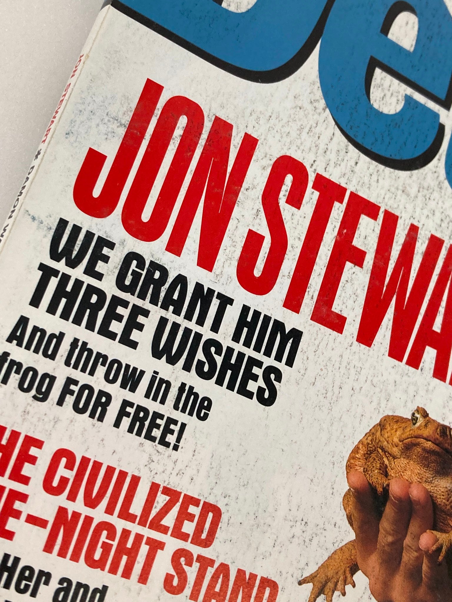 Details Magazine June 1999 Jon Stewart We Grant Him Three Wishes No Label