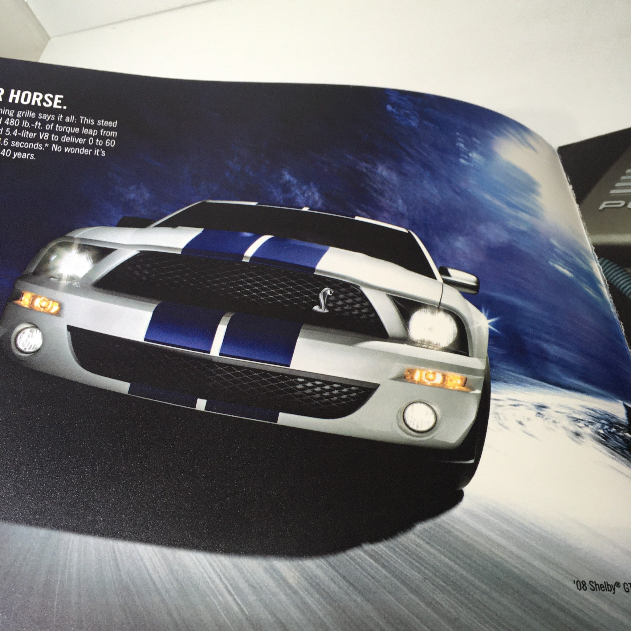 2008 Ford Shelby GT500 Mustang Dealership Car Auto Brochure Catalog