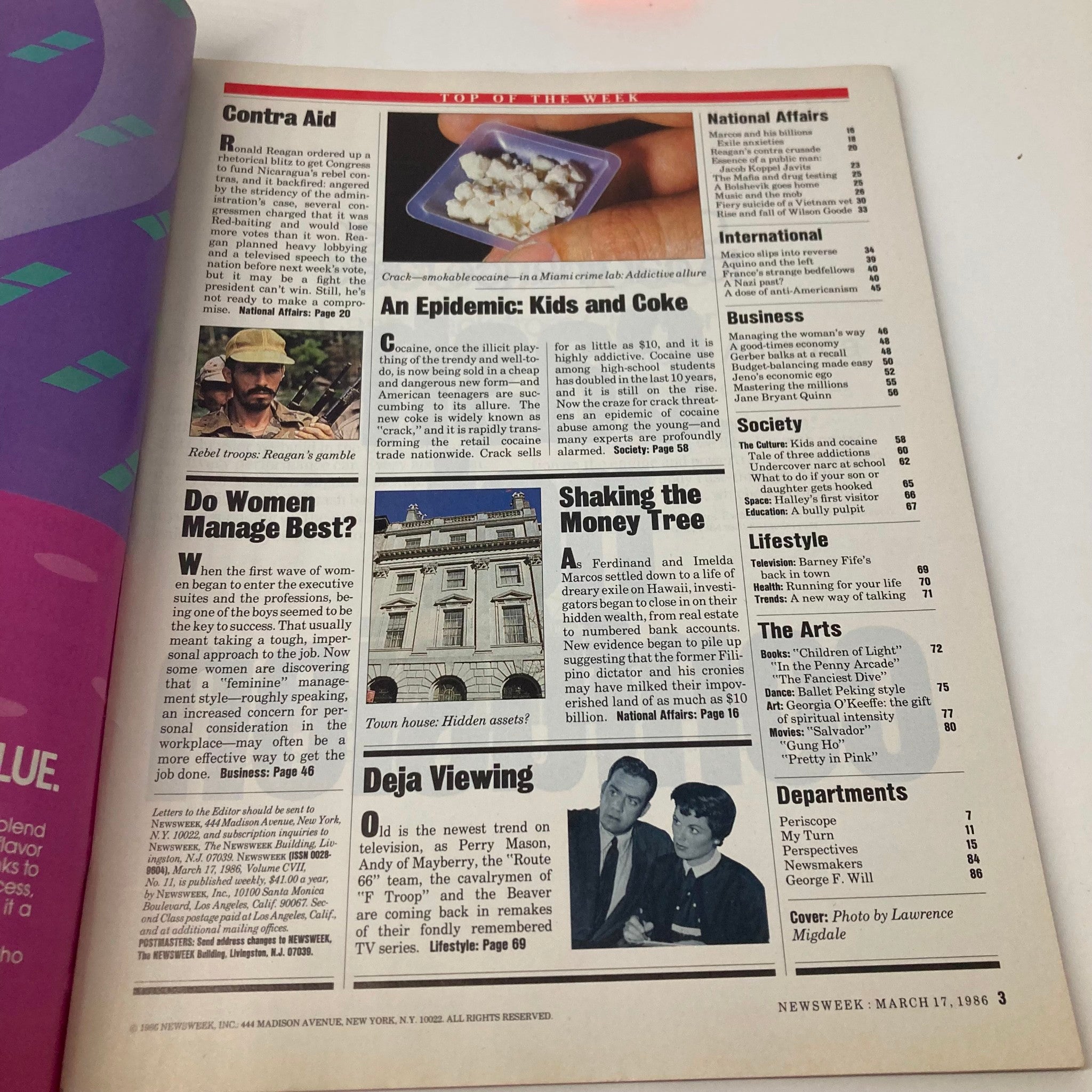 VTG Newsweek Magazine March 17 1986 An Epidemic Strikes Middle America