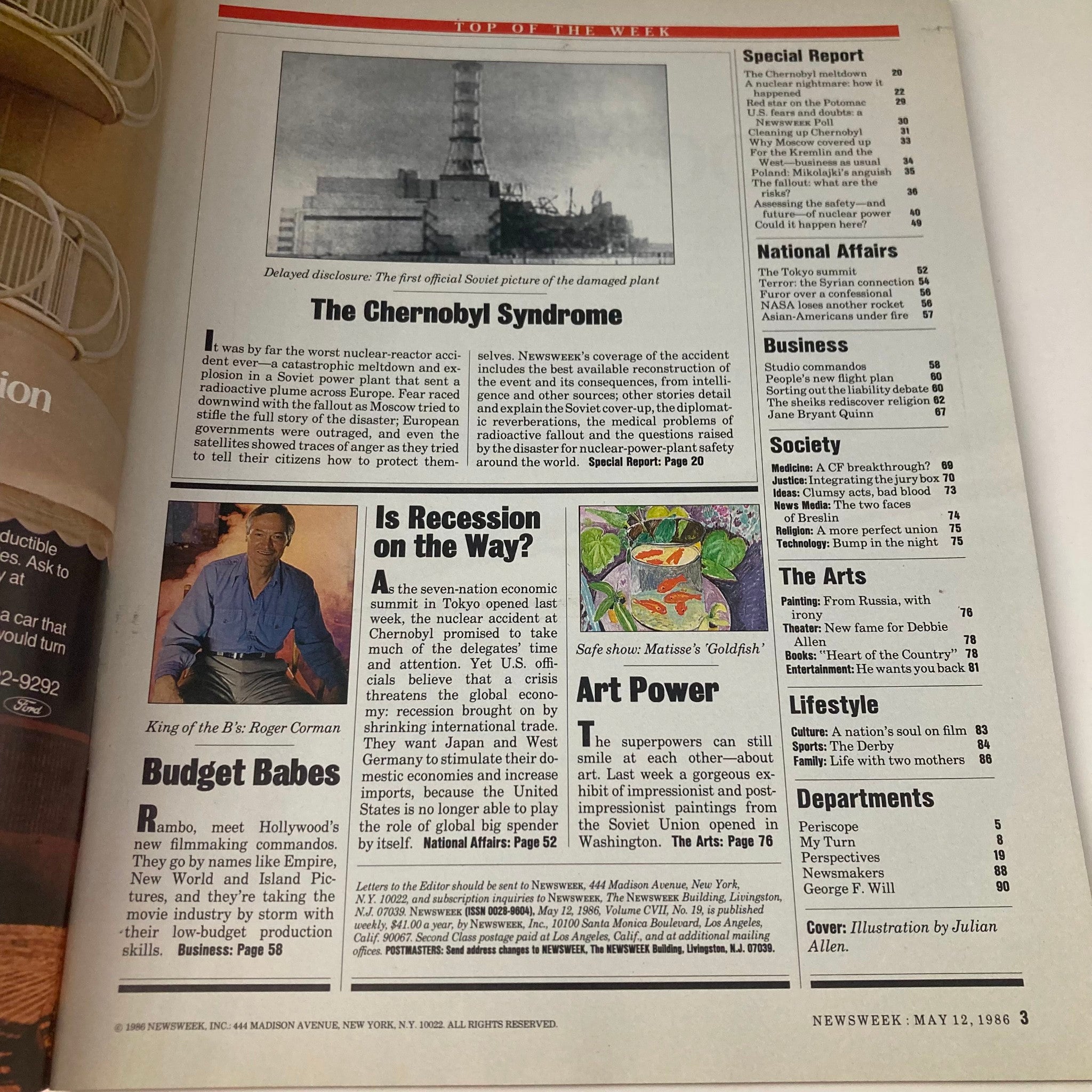 VTG Newsweek Magazine May 12 1986 The Chernobyl Syndrome A Nuclear Nightmare