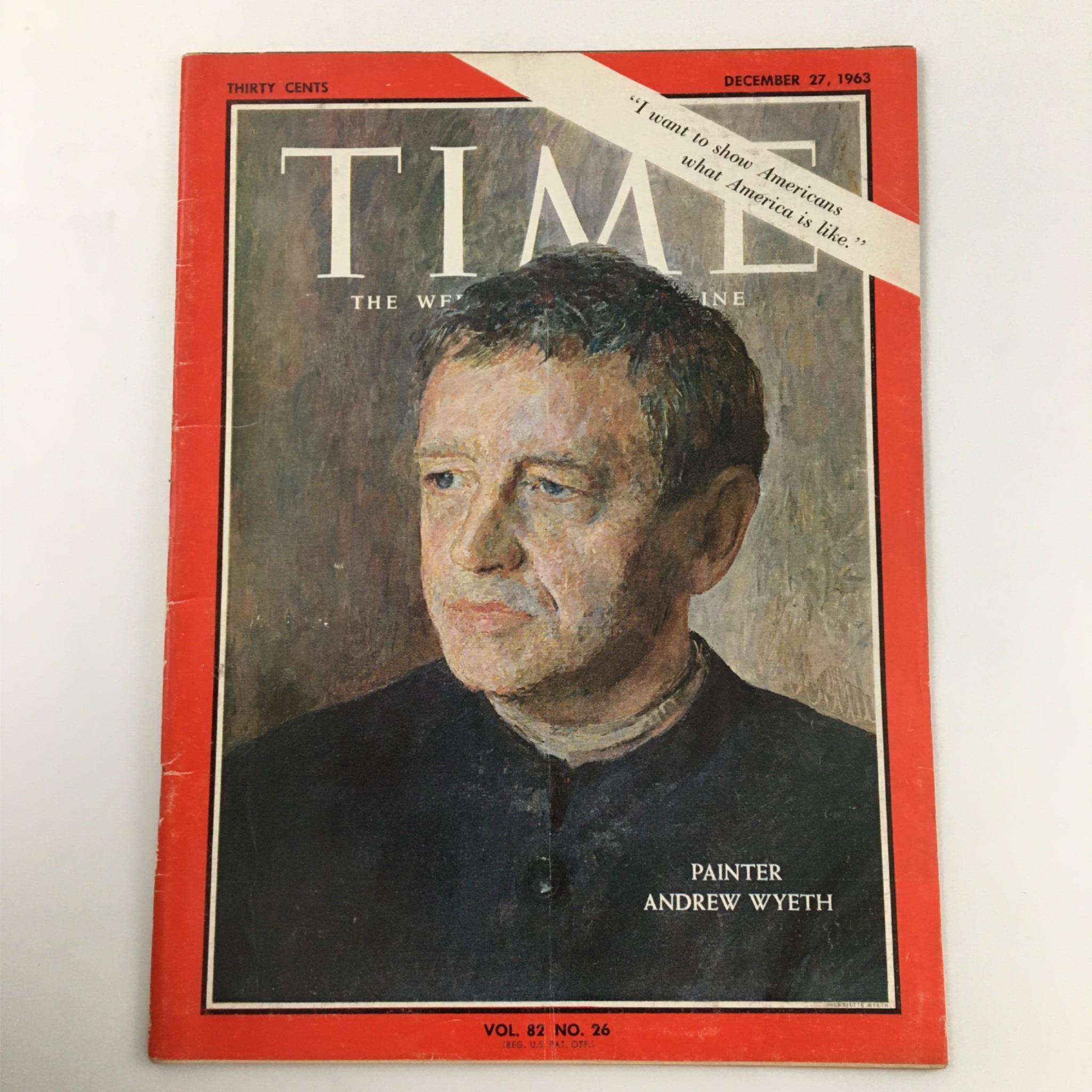 VTG Time Magazine December 27, 1963 Painter Andrew Wyeth, Newsstand