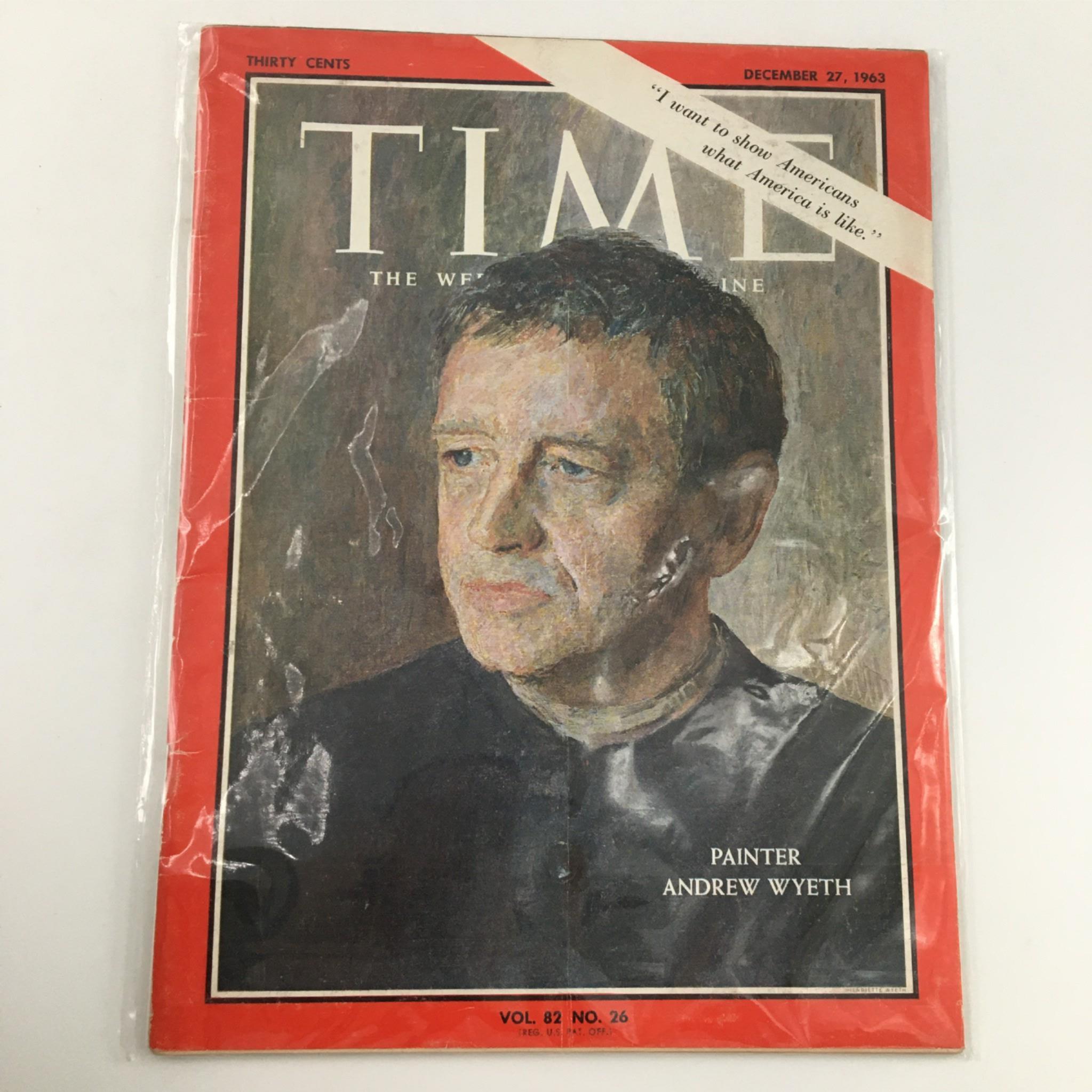 VTG Time Magazine December 27, 1963 Painter Andrew Wyeth, Newsstand