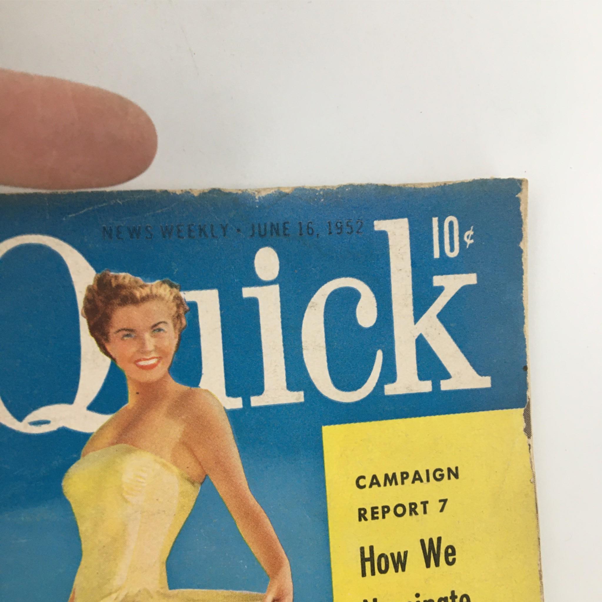 Quick Magazine June 16, 1952 Esther Williams, Newsstand