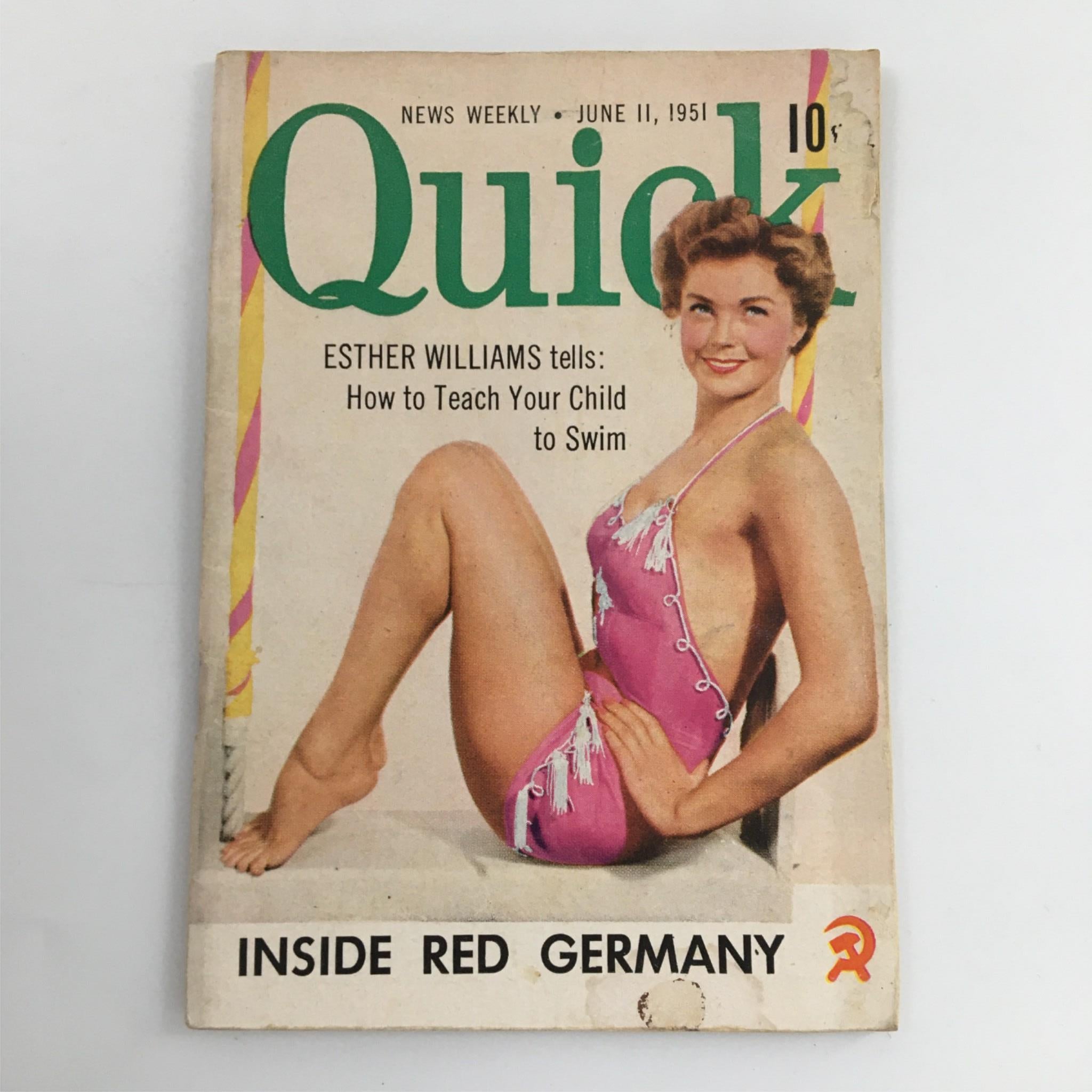 Quick Magazine June 11, 1951 Esther Williams, Newsstand