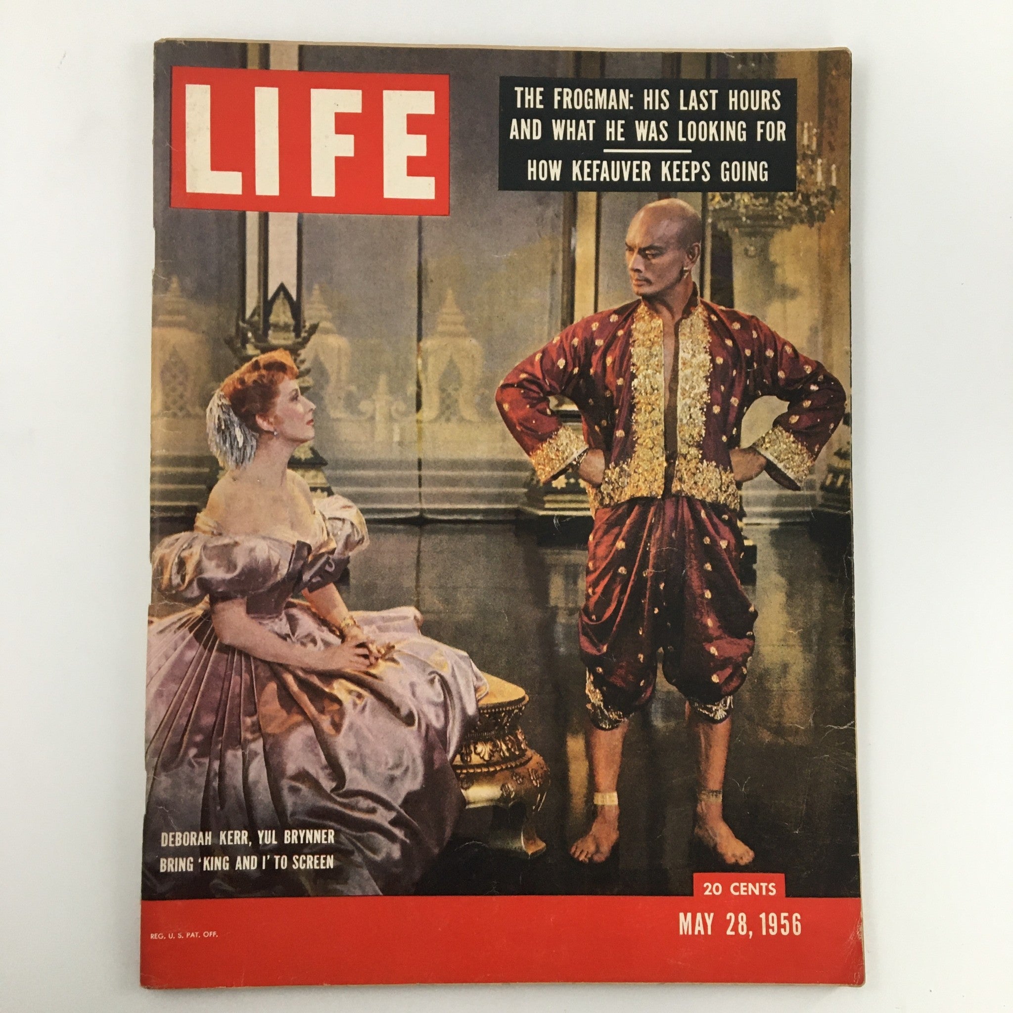 VTG Life Magazine May 28 1956 Yul Brynner & Deborah Kerr Feature Cover Newsstand
