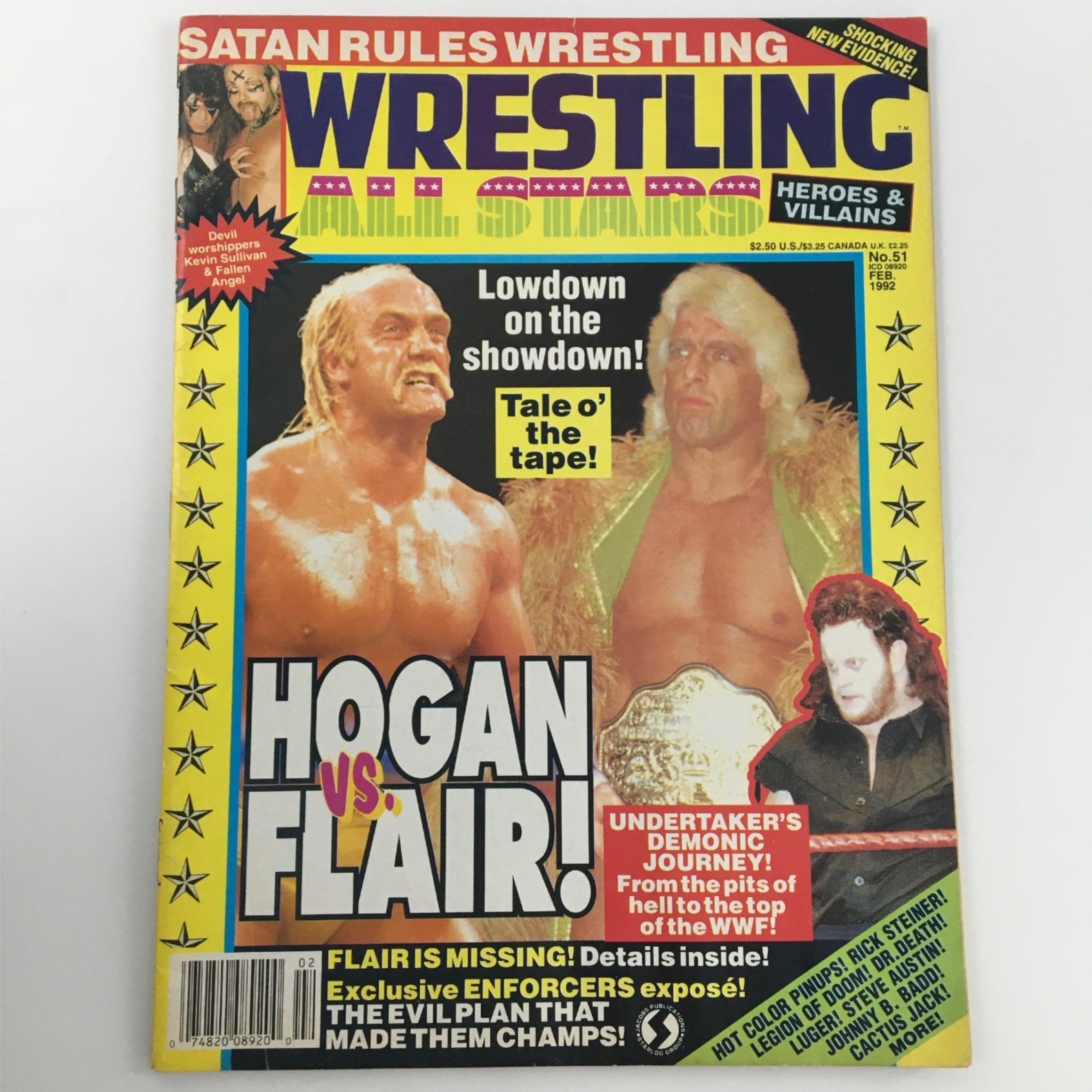 Wrestling All Stars Magazine February 1992 Hulk Hogan & Rick Flair