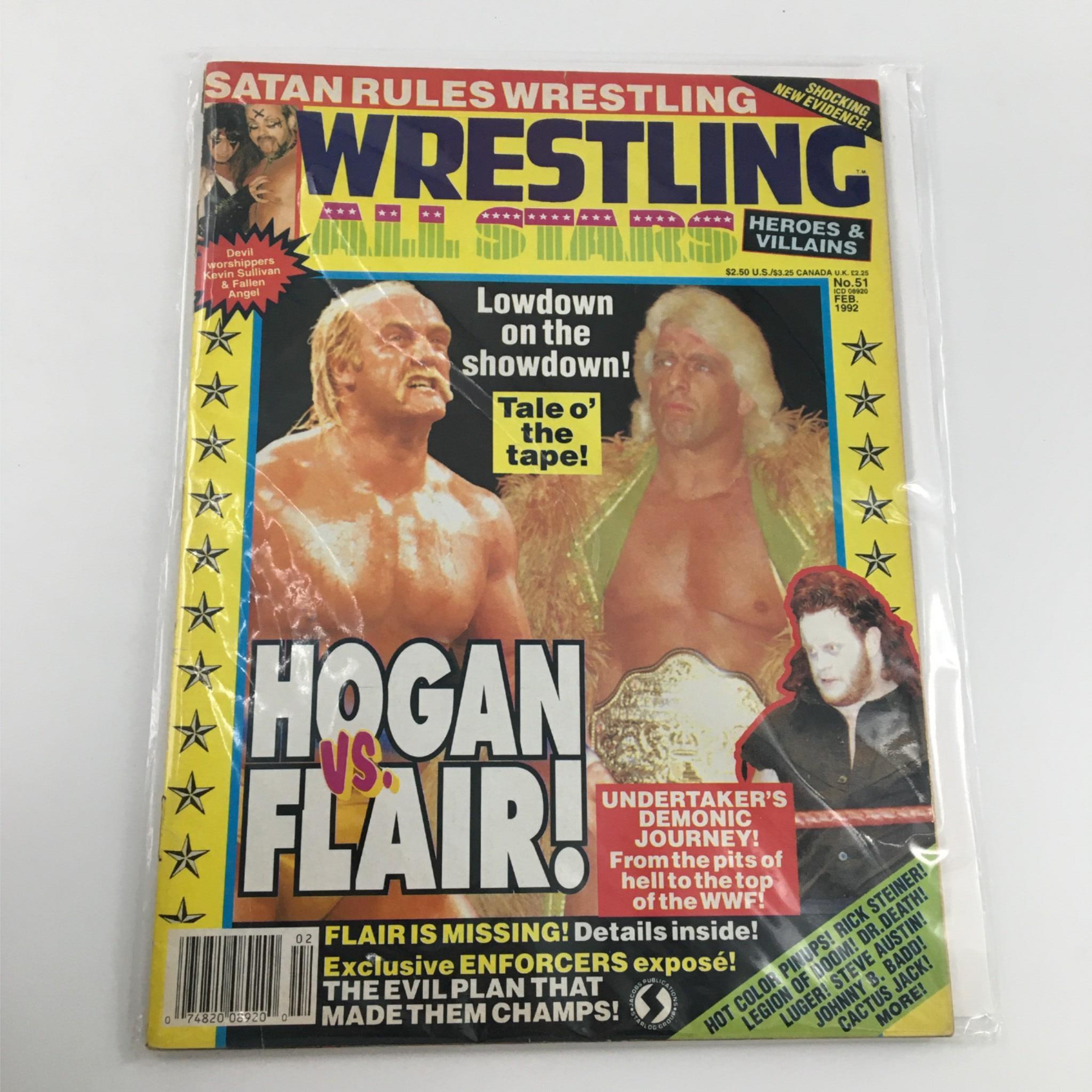 Wrestling All Stars Magazine February 1992 Hulk Hogan & Rick Flair