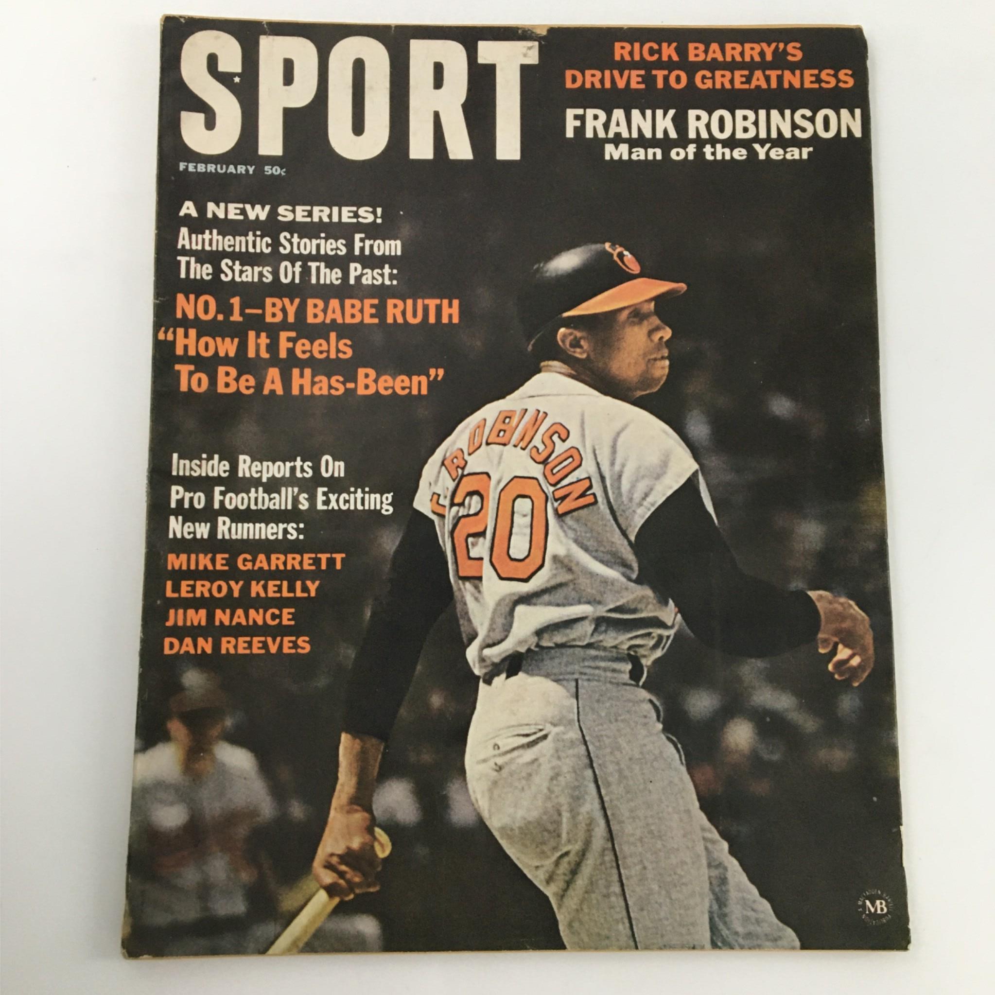 Sport Magazine February 1967 Frank Robinson, Rick Barry, Babe Ruth