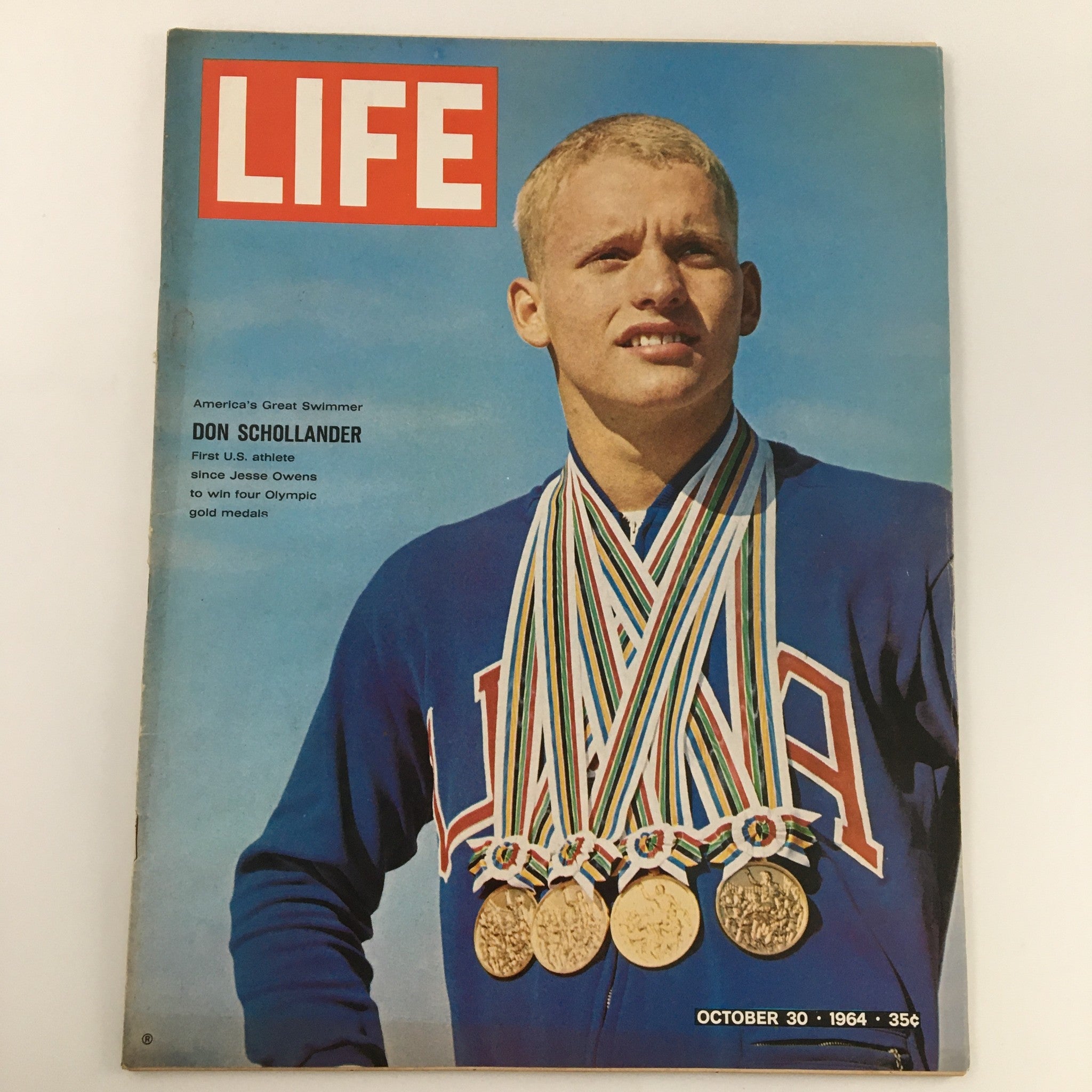 VTG Life Magazine October 30 1964 Don Schollander Cover Feature Newsstand