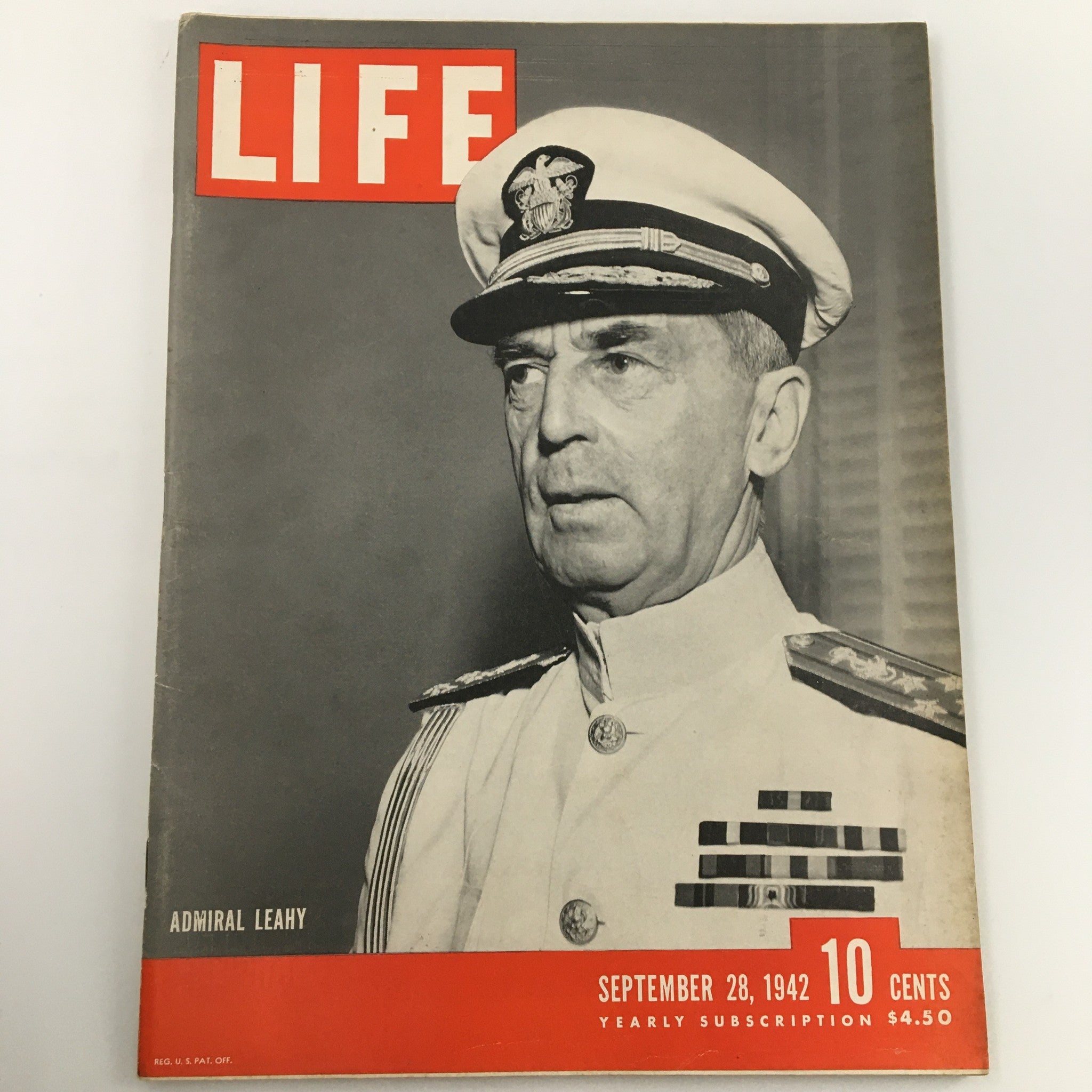 VTG Life Magazine September 28 1942 Admiral William D. Leahy Feature Newsstand