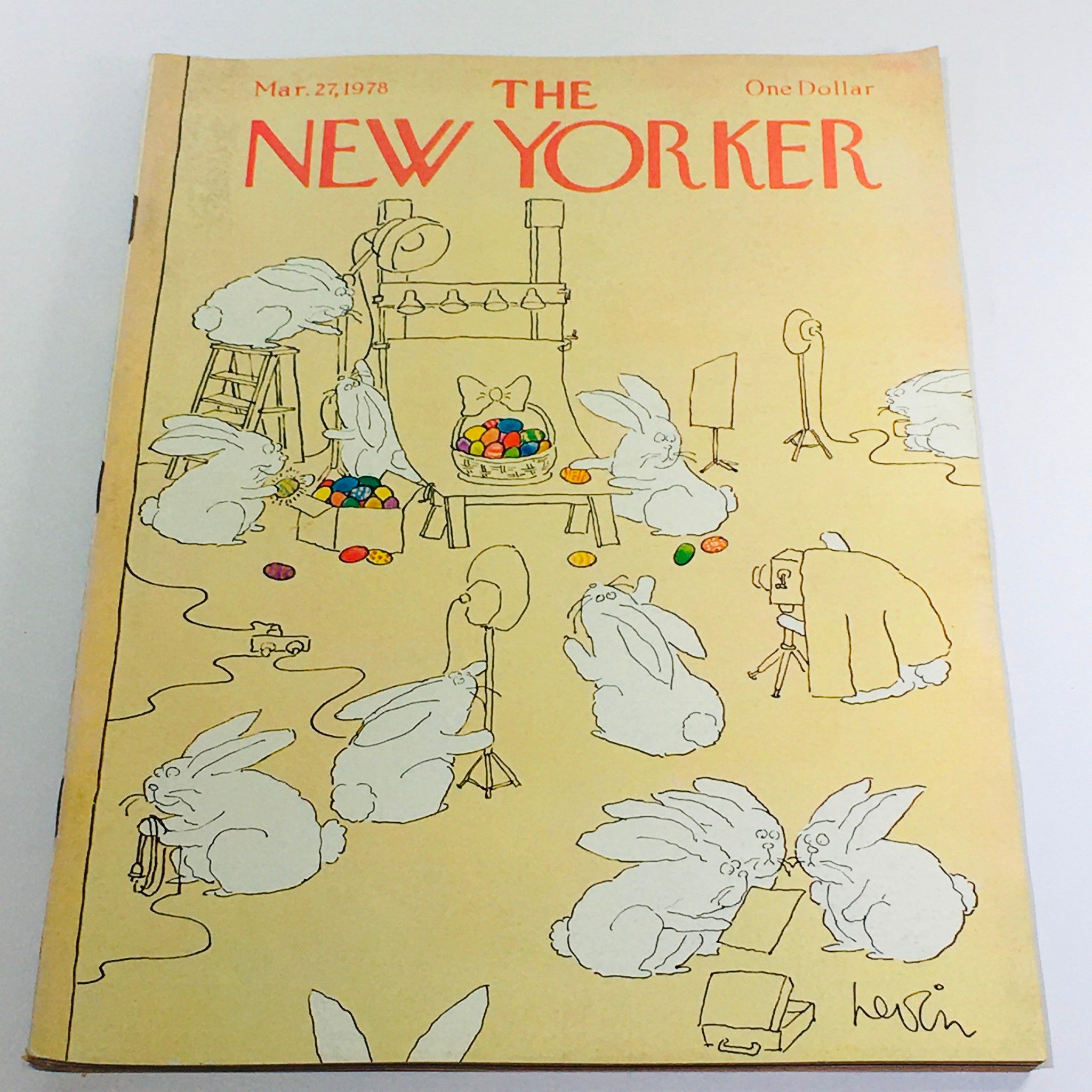 The New Yorker: March 27 1978 Full Magazine/Theme Cover Arnie Levin