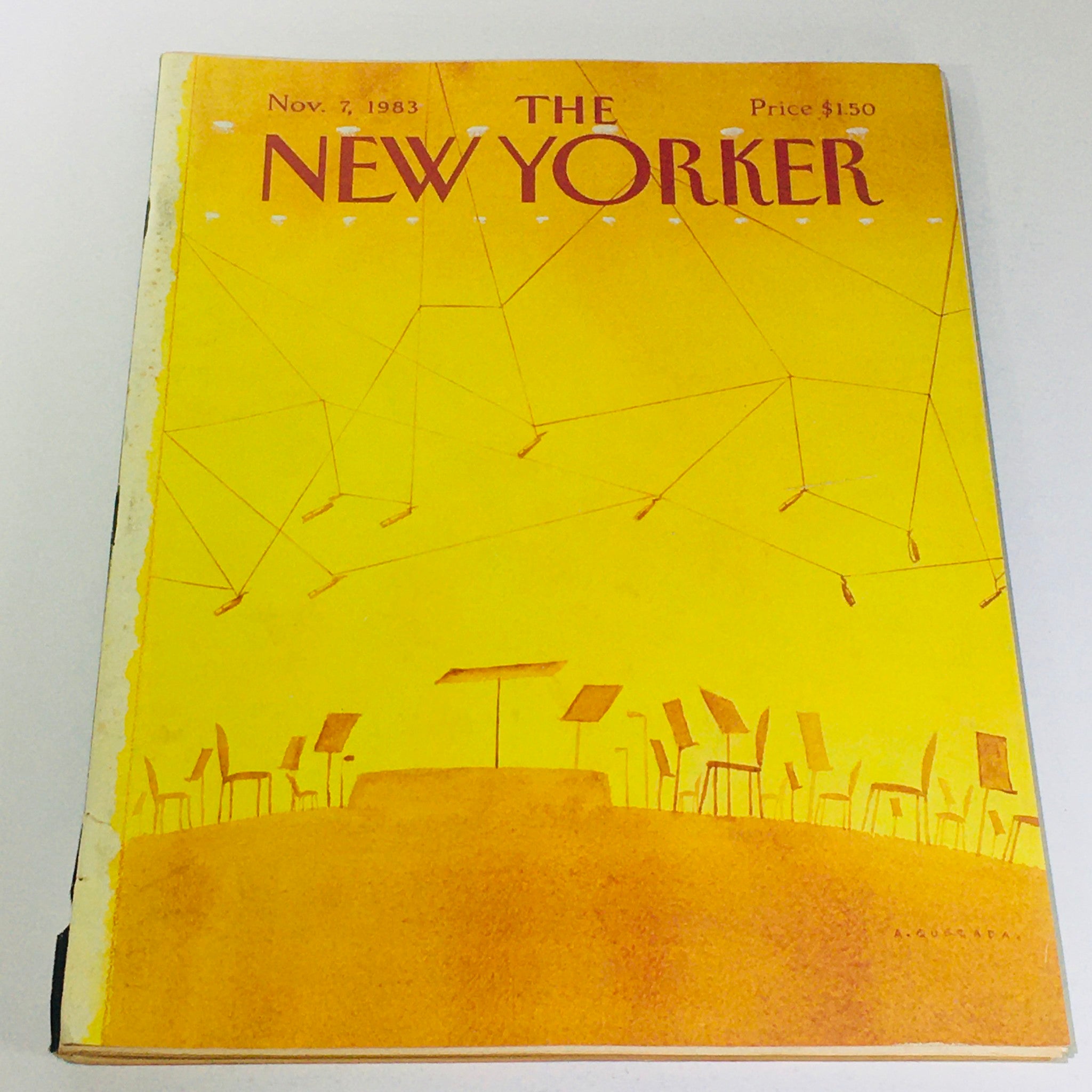 The New Yorker: November 7 1983 - Full Magazine/Theme Cover Abel Quezada