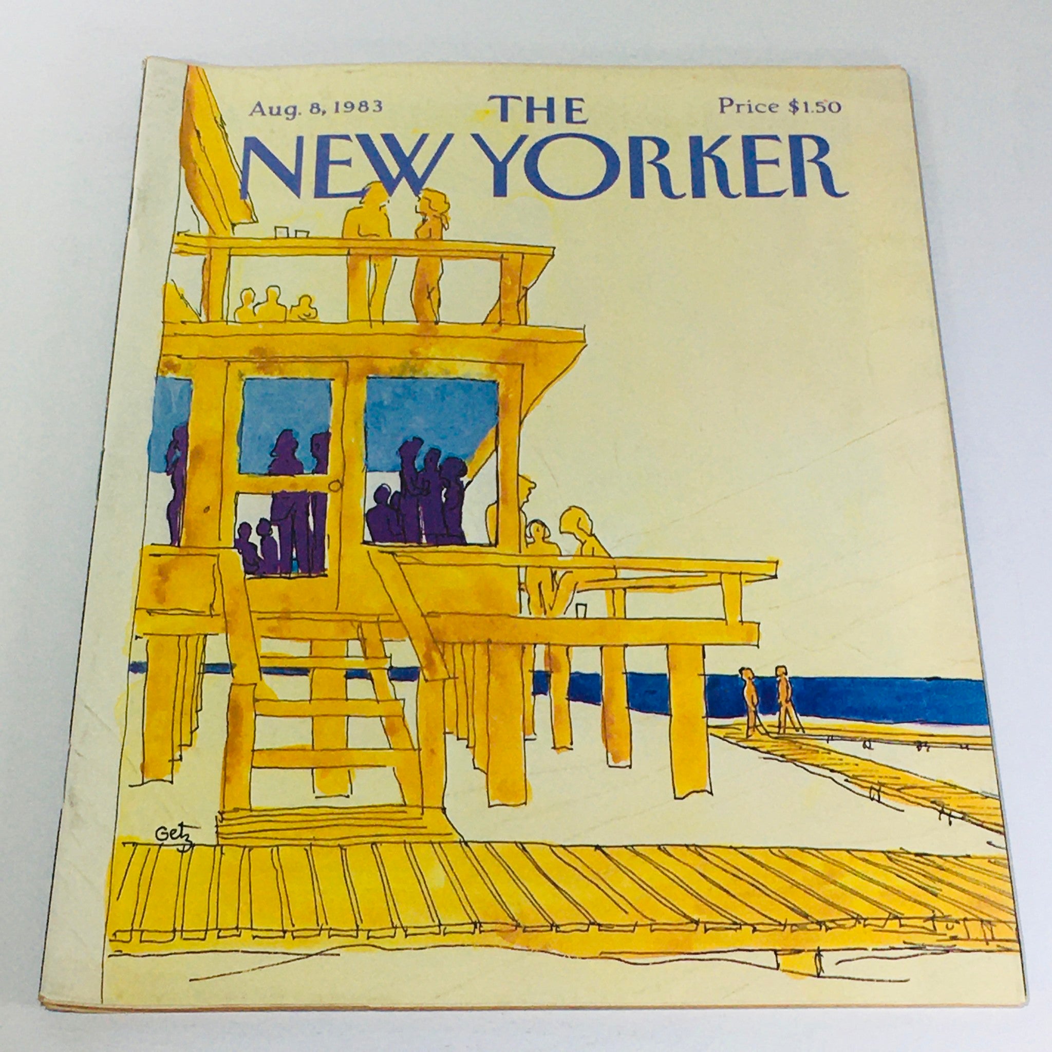 The New Yorker: August 8 1983 - Full Magazine/Theme Cover Arthur Getz