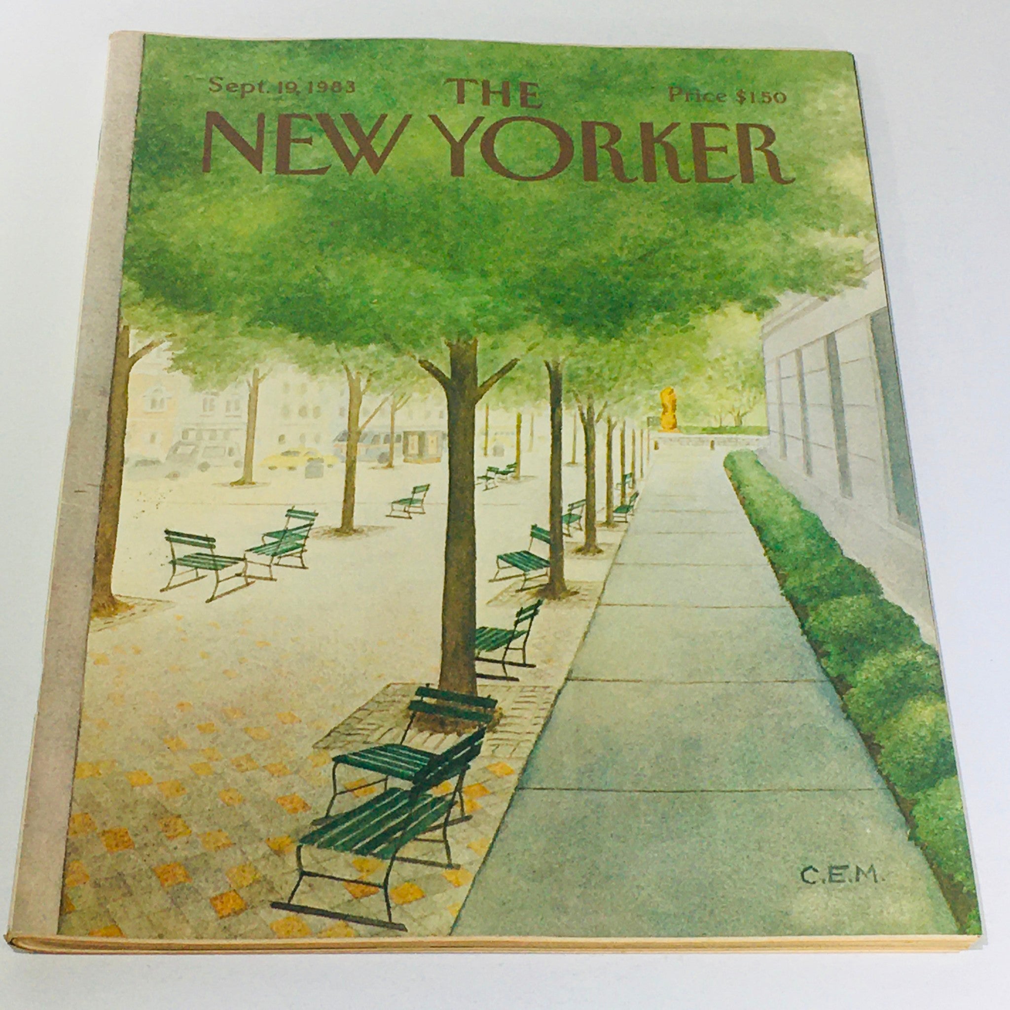 The New Yorker: September 19 1983 - Full Magazine/Theme Cover Charles E. Martin