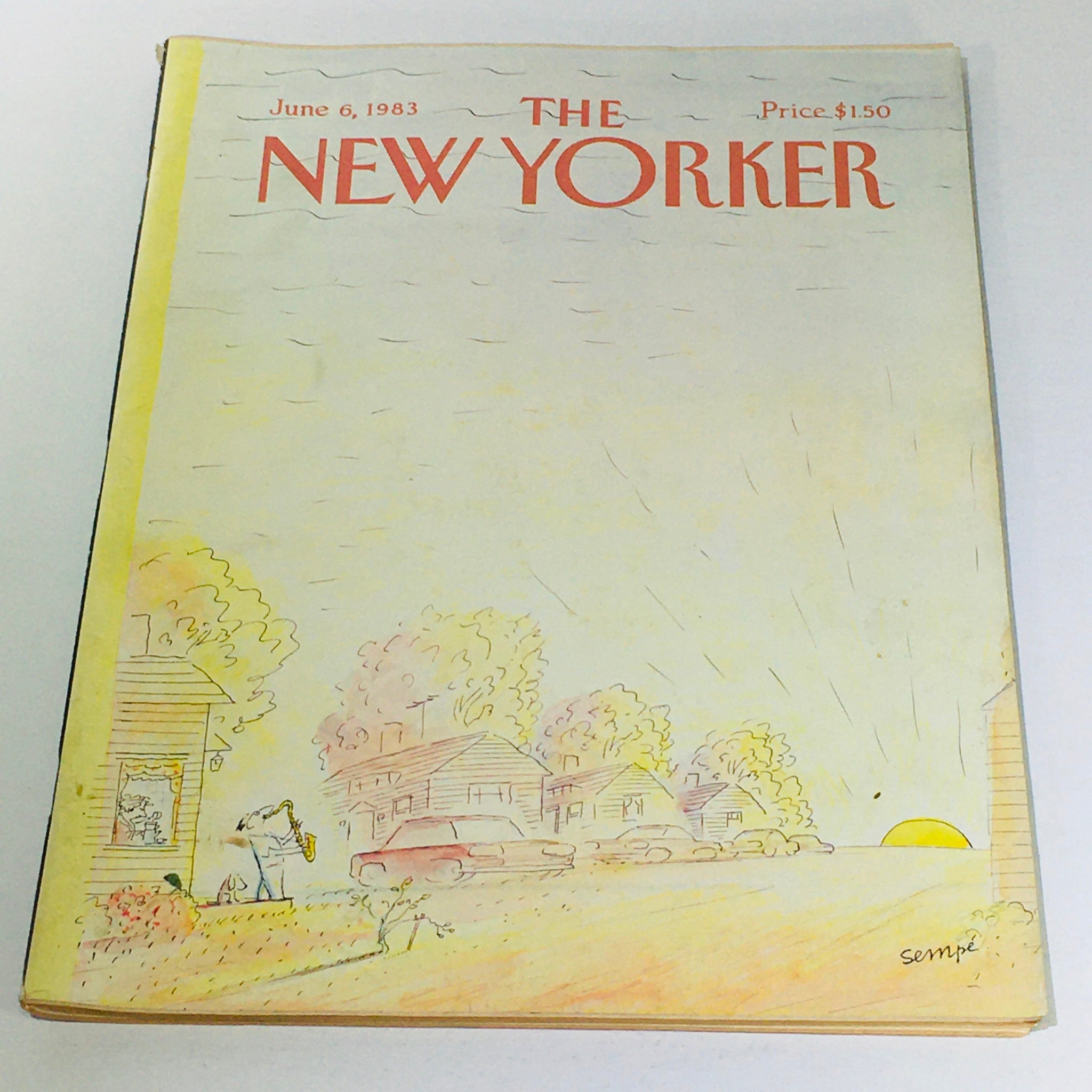 The New Yorker: June 6 1983 - Full Magazine/Theme Cover Jean-Jacques Sempe