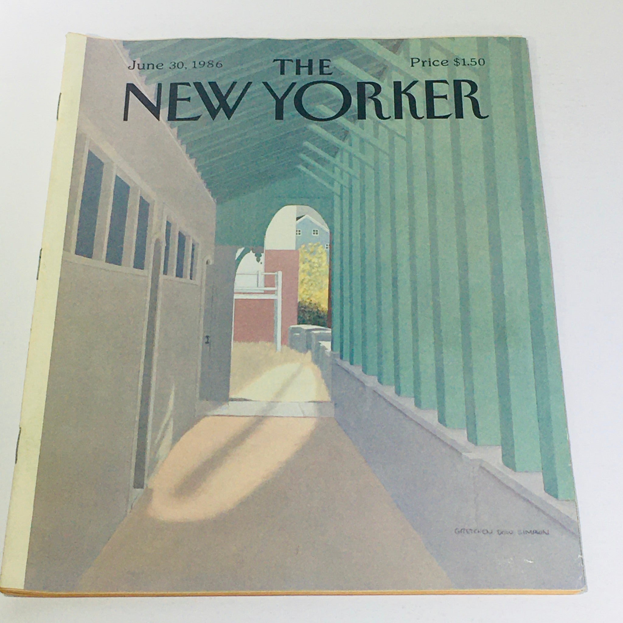 The New Yorker: June 30 1986 - Full Magazine/Theme Cover Gretchen Dow Simpson