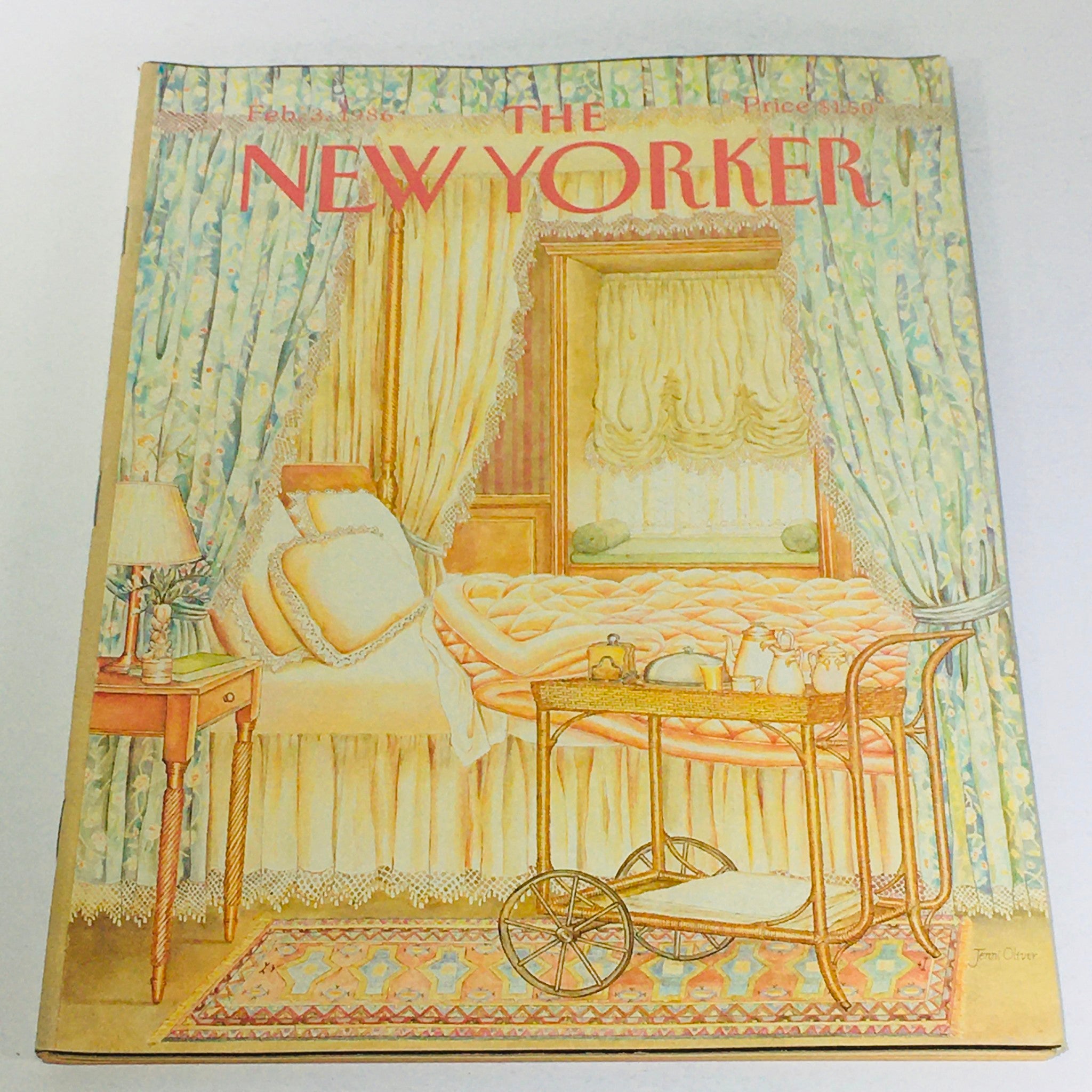 The New Yorker: February 3 1986 - Full Magazine/Theme Cover Jenni Oliver