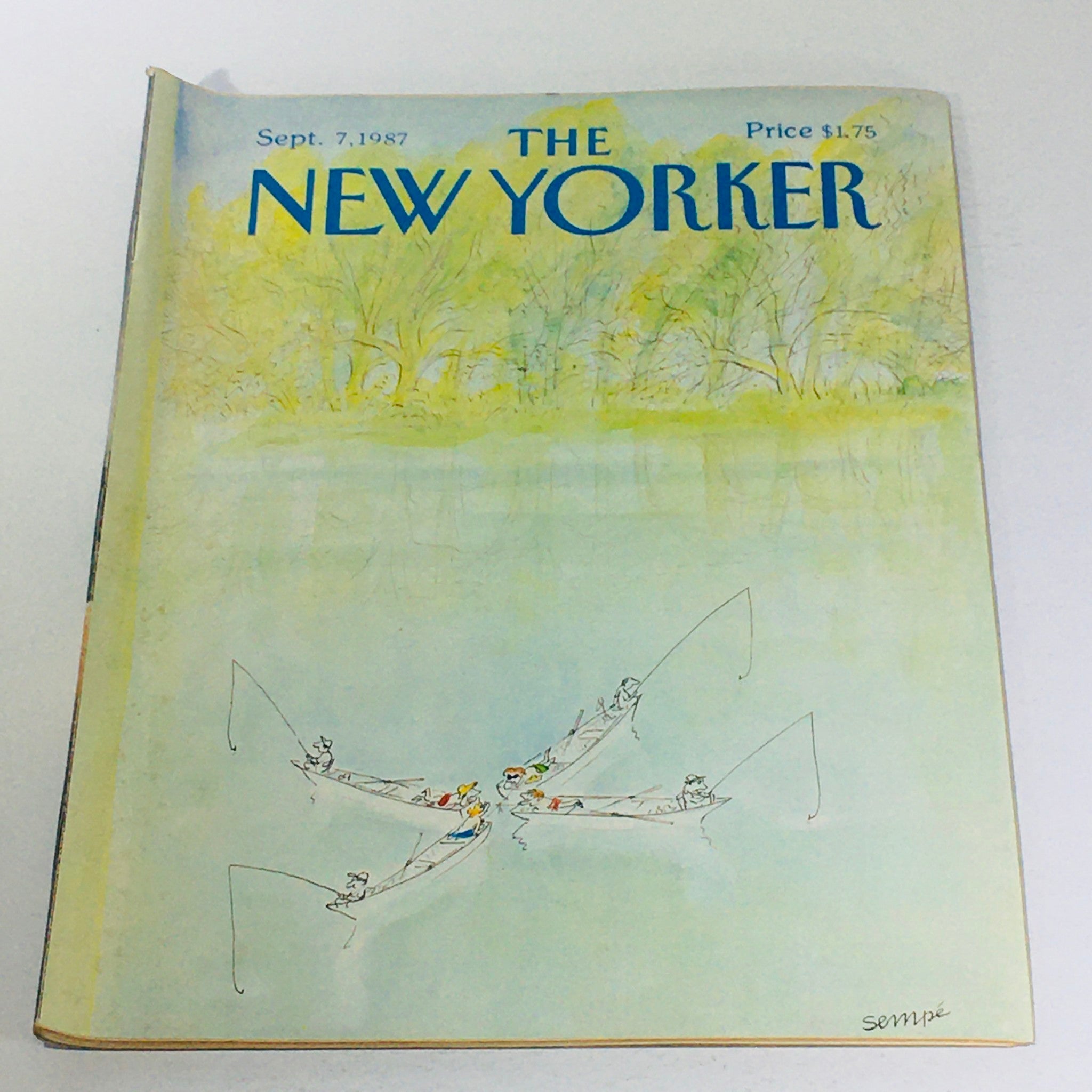 The New Yorker: September 7 1987 - Full Magazine/Theme Cover Jean-Jacques Sempe