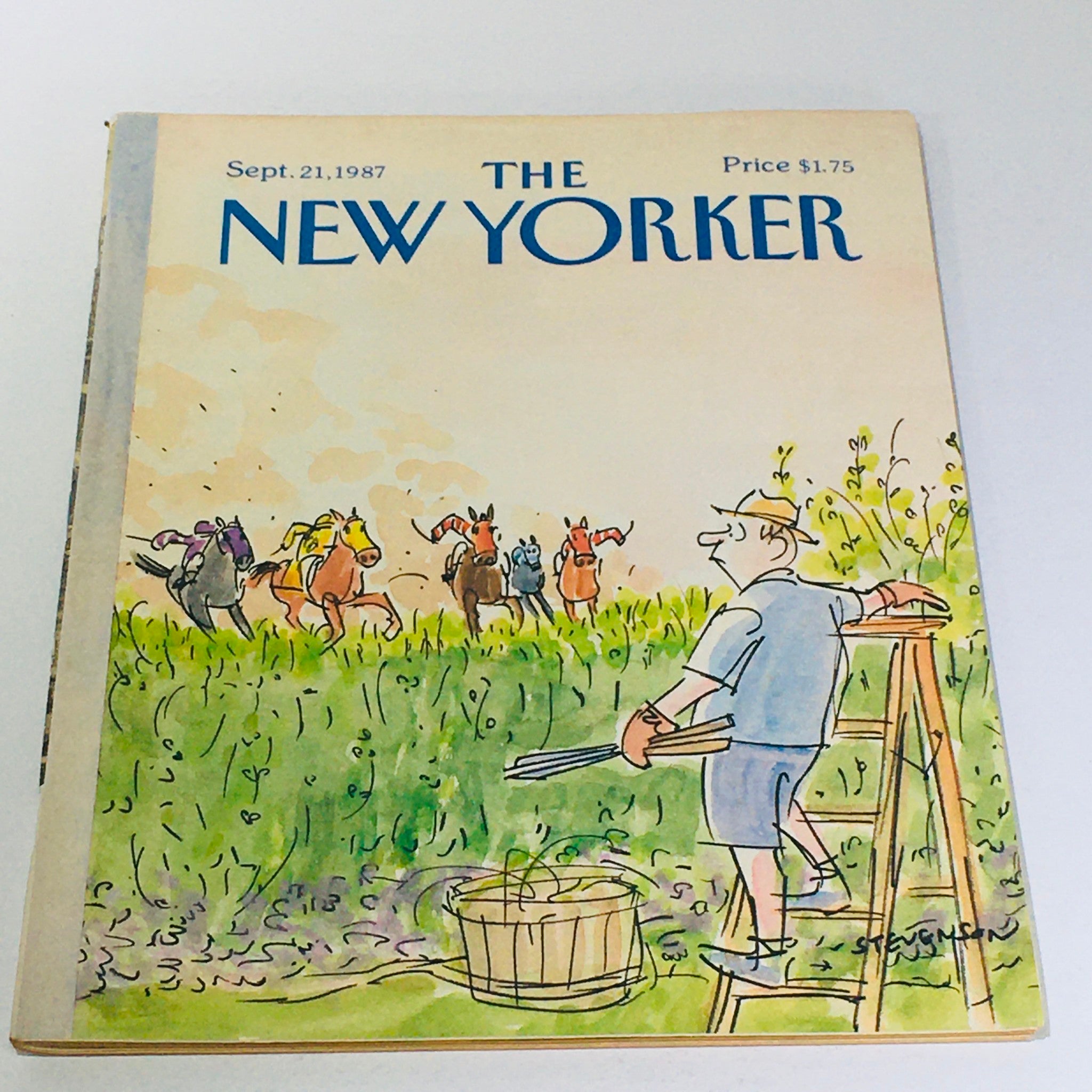 The New Yorker: September 21 1987 - Full Magazine/Theme Cover James Stevenson